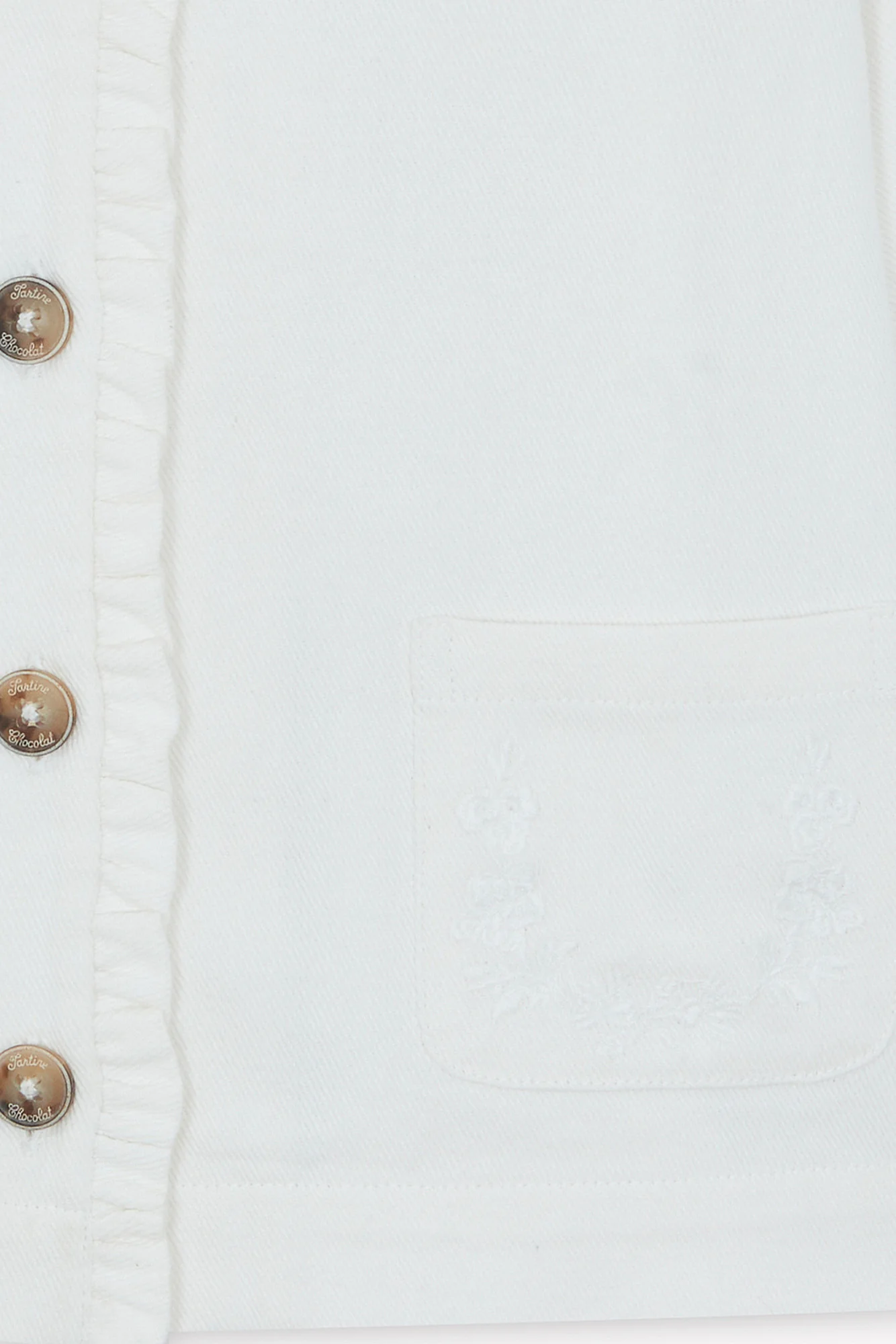 Veste - Blanc coton broderie - Image 6