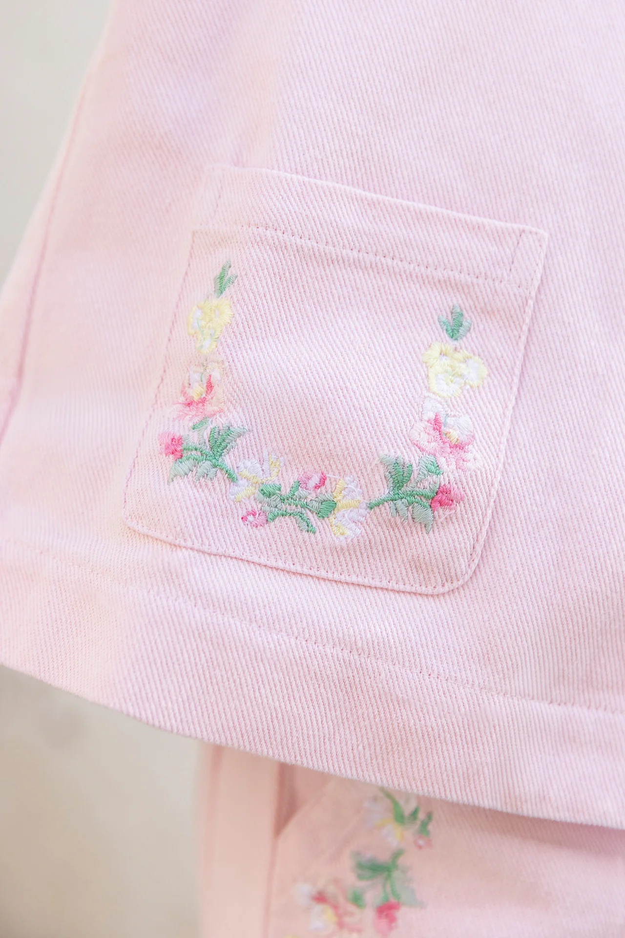 Veste - Rose coton broderie - Image 5