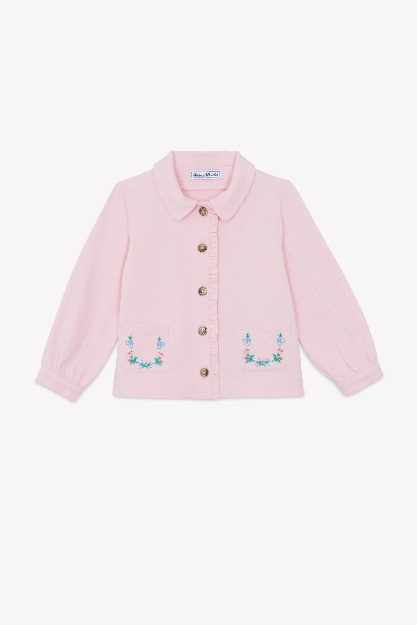 Veste - Rose coton broderie - Image 6