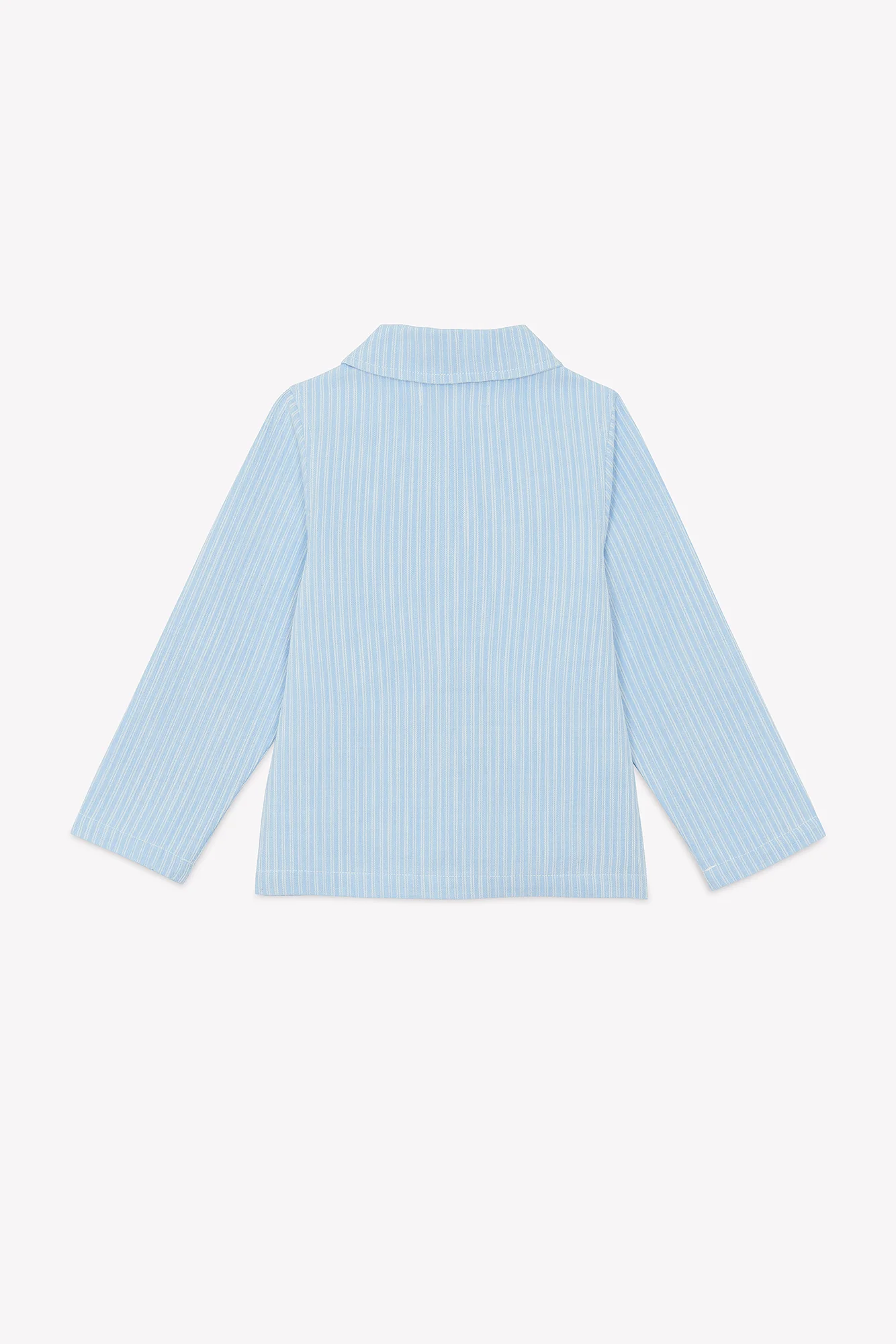Veste - Bleu nuage rayures coton - Image 5