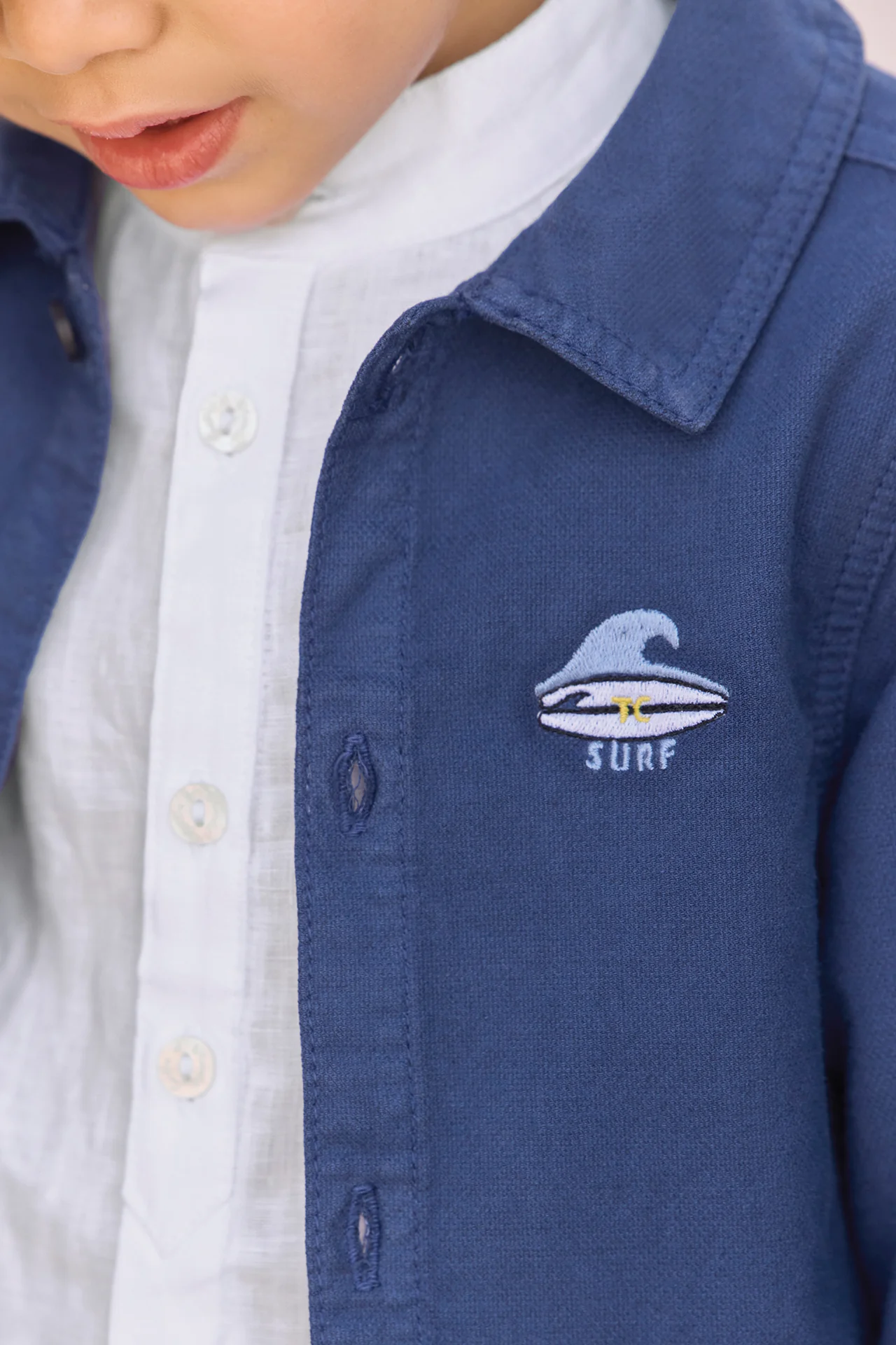 Veste - Indigo coton bord de mer - Image 2