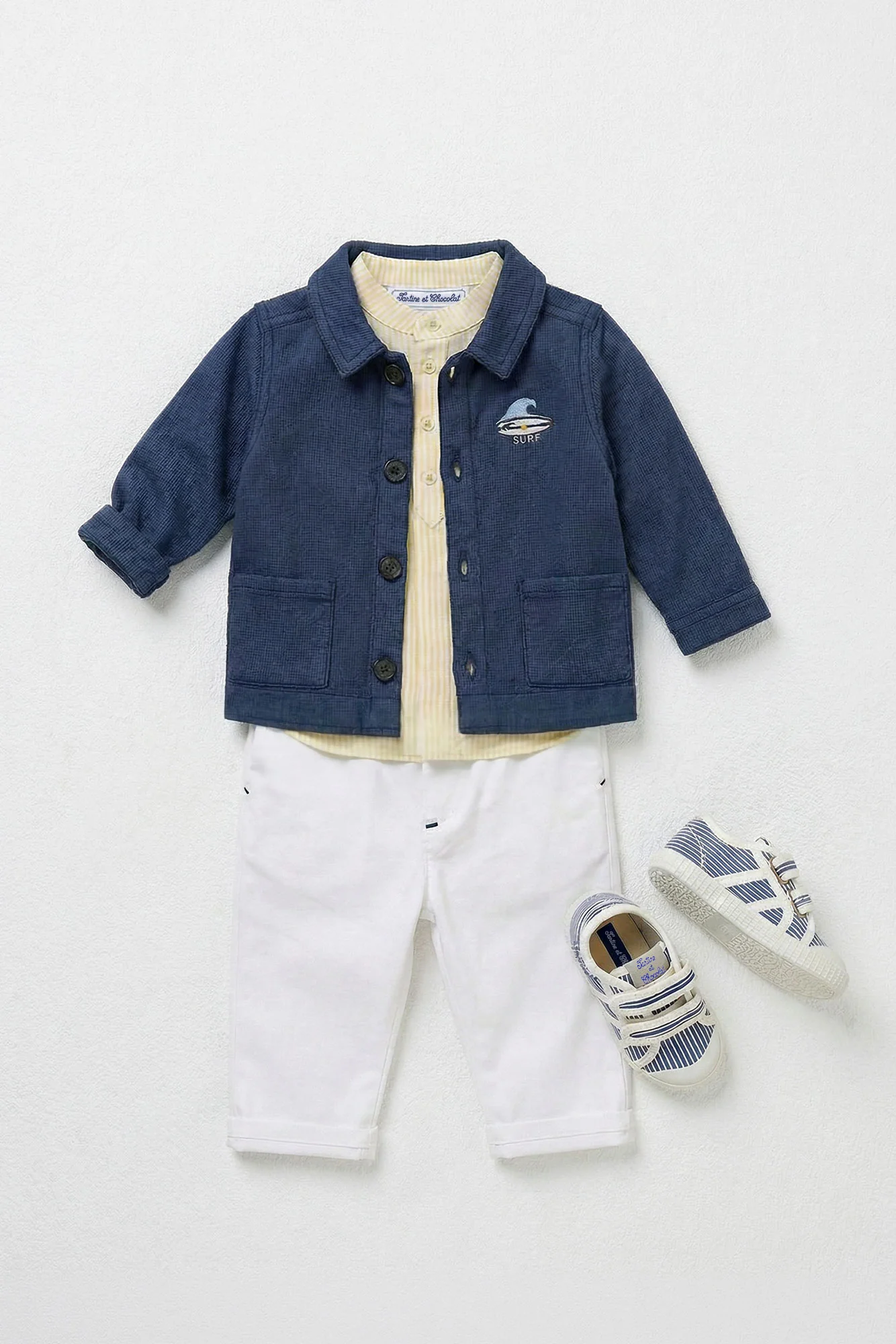 Veste - Indigo coton bord de mer - Image 3