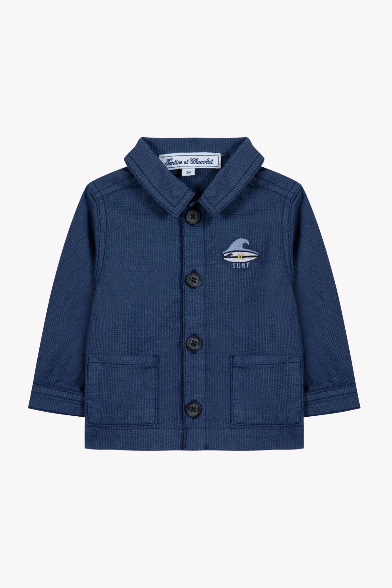 Veste - Indigo coton bord de mer - Image 4