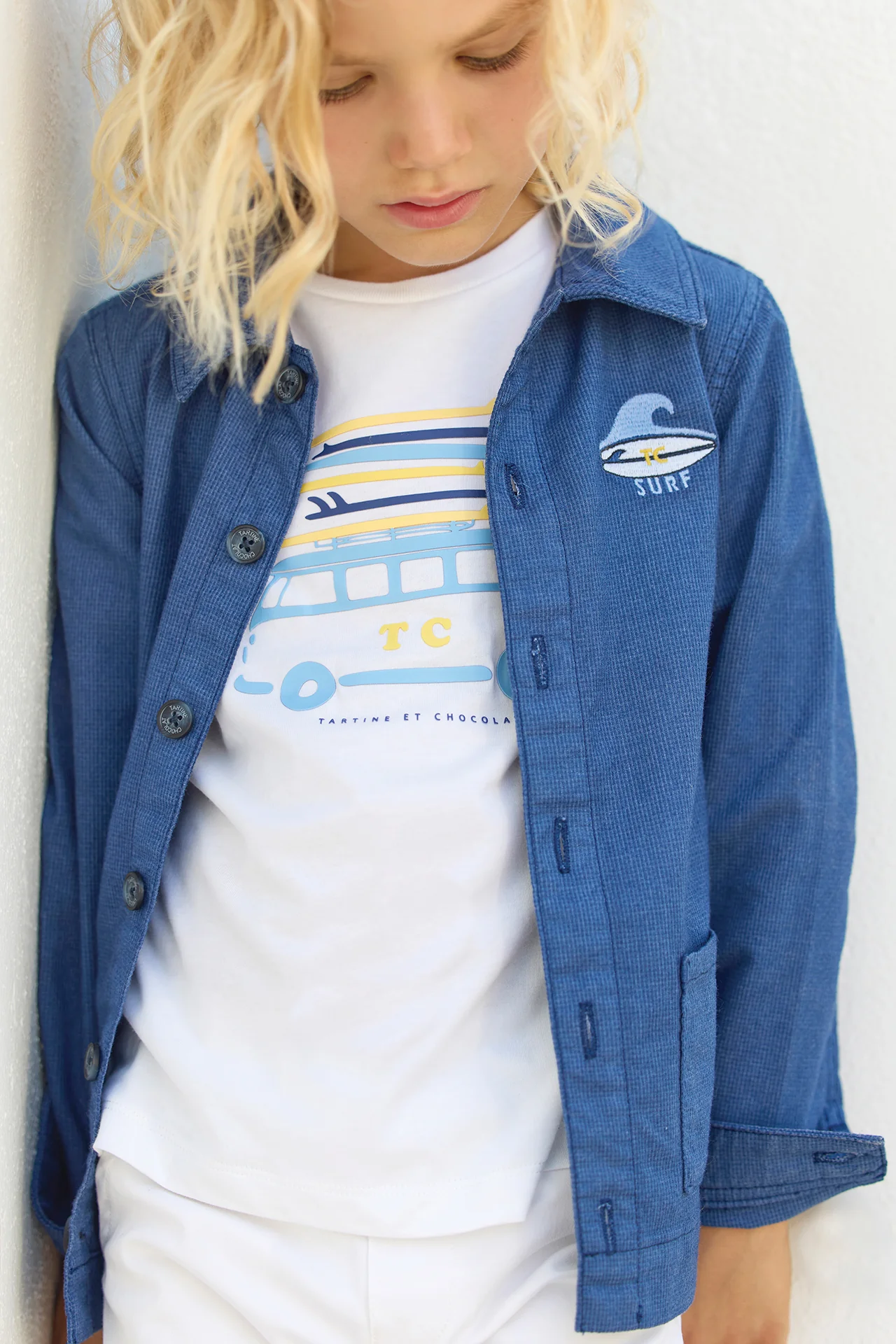 Veste - Indigo coton surfeur - Image 3