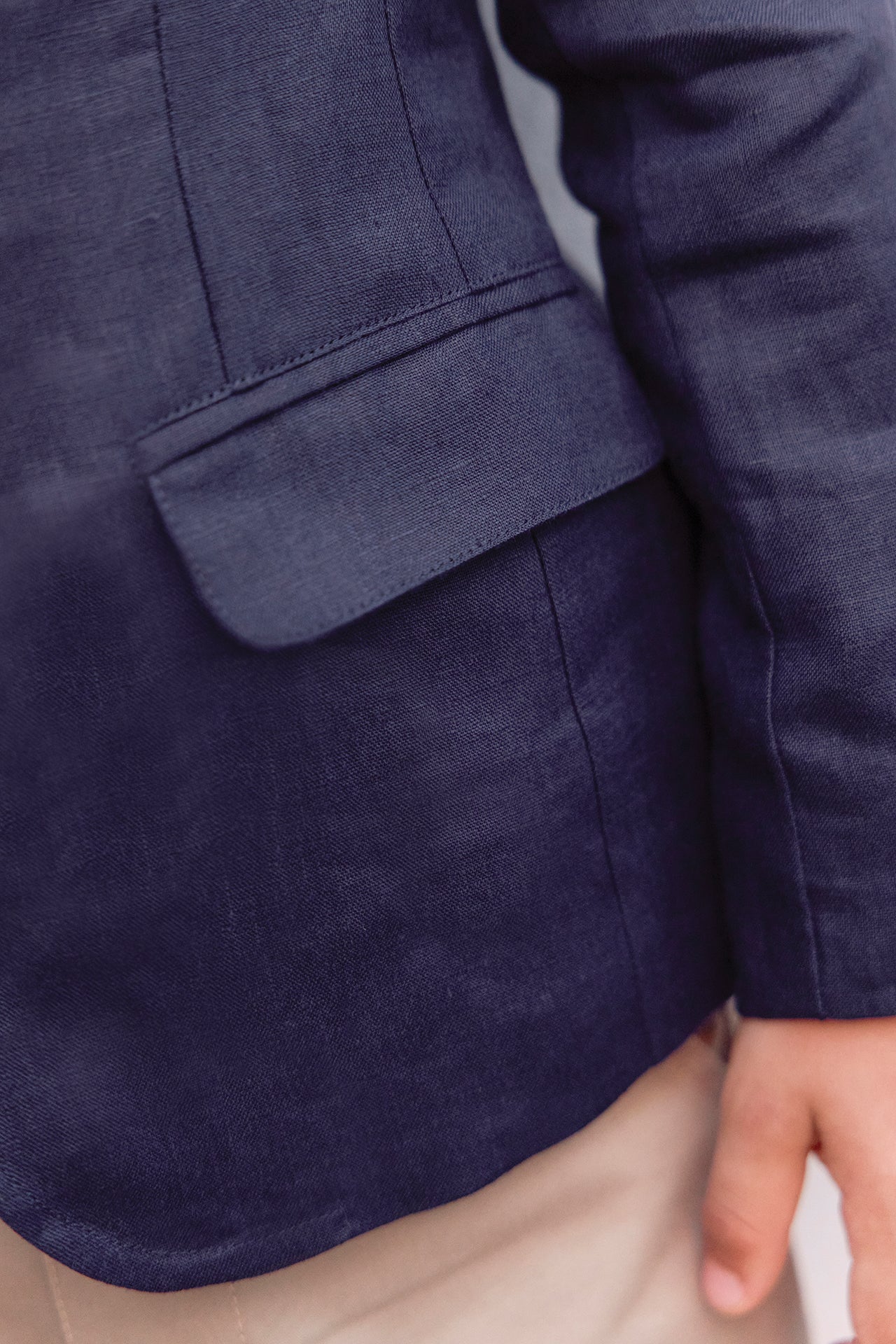 Veste - Marine lin cérémonie - Image 4