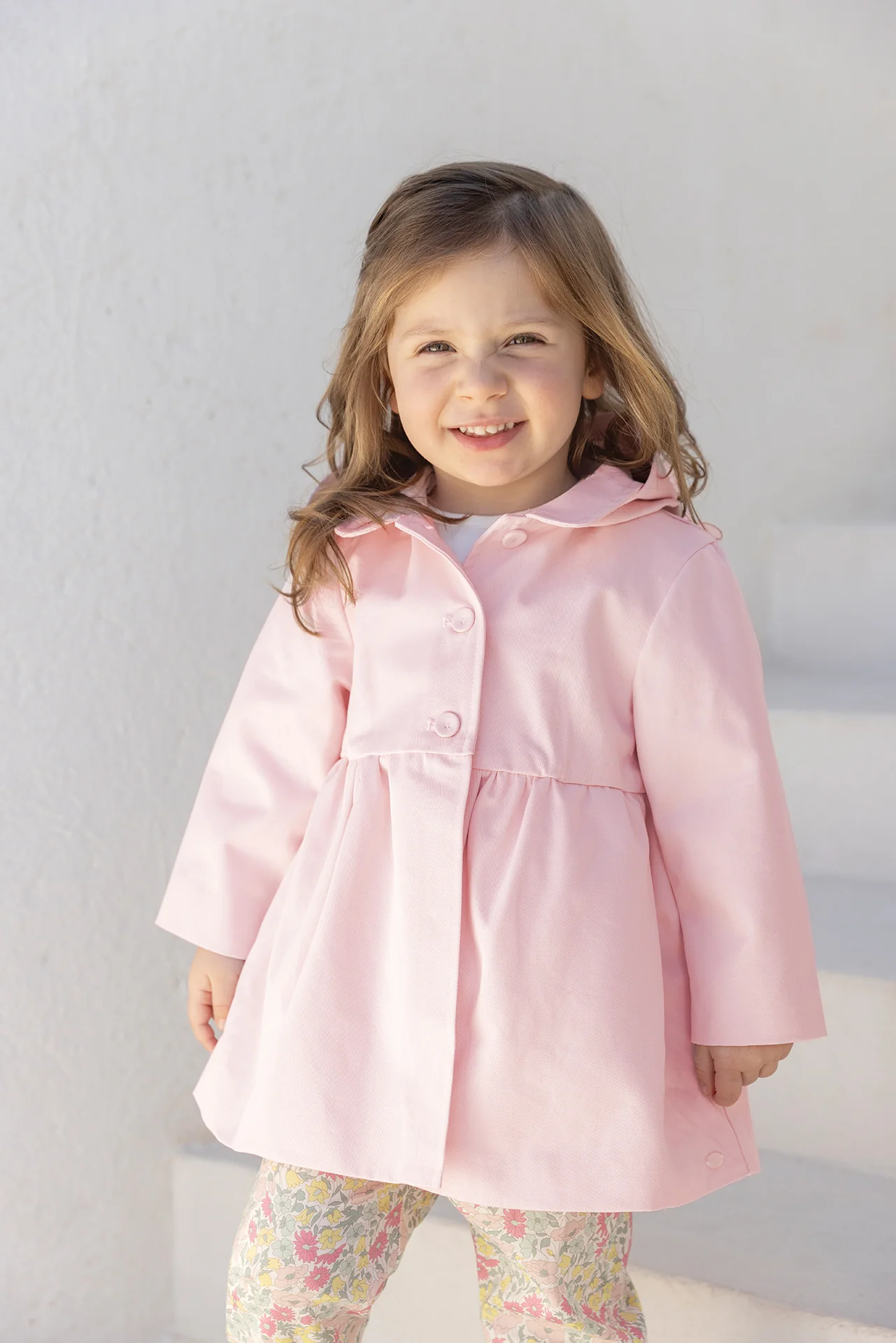 Trench - Rose pâle coton