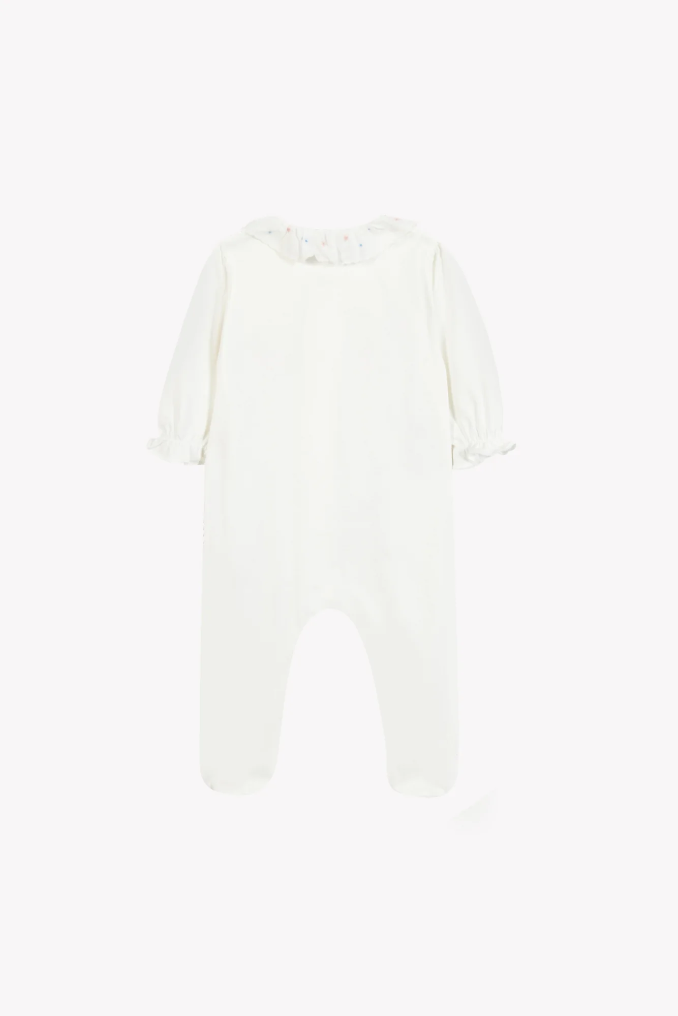 Pyjama - Ecru coton motif ruban - Image 2