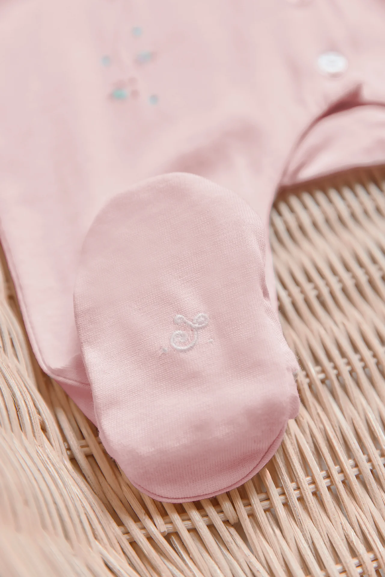 Pyjama - Rose pâle coton motif ruban - Image 3