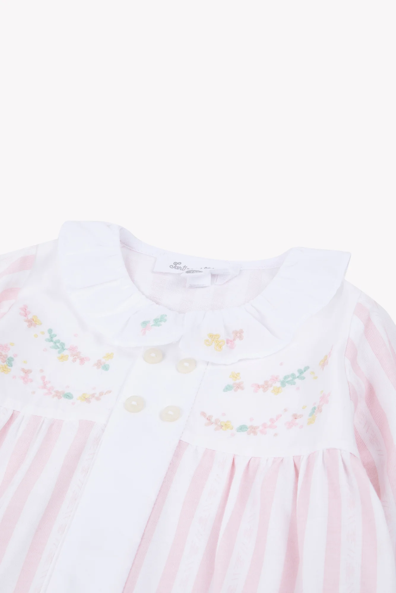 Pyjama - Rose pâle coton rayures - Image 3
