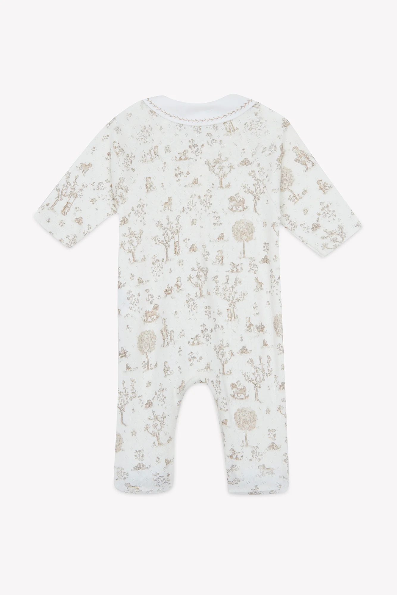 Pyjama - Ecru coton imprimé jardin fantastique - Image 5