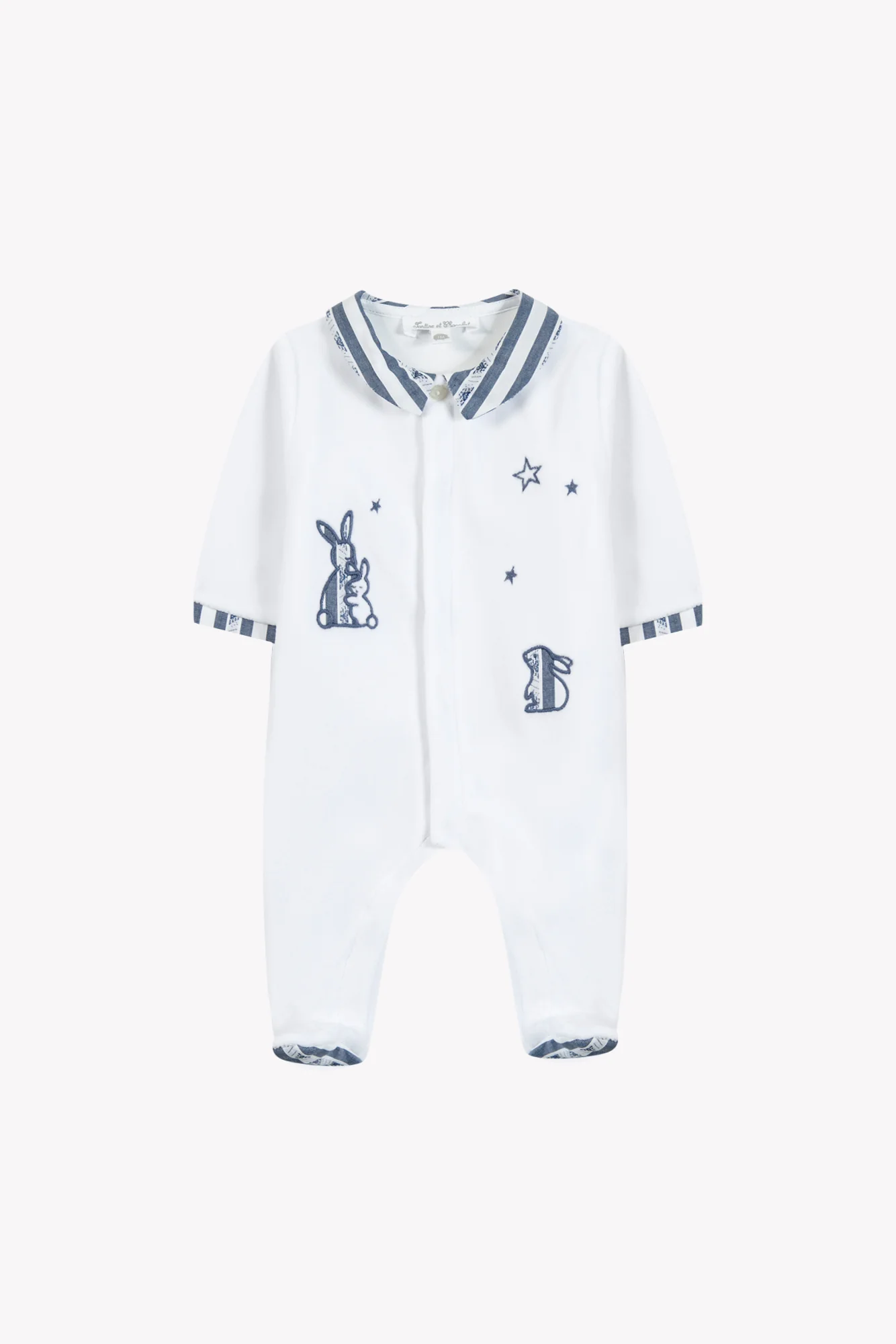 Pyjama - Marine velours lapin - Image 5