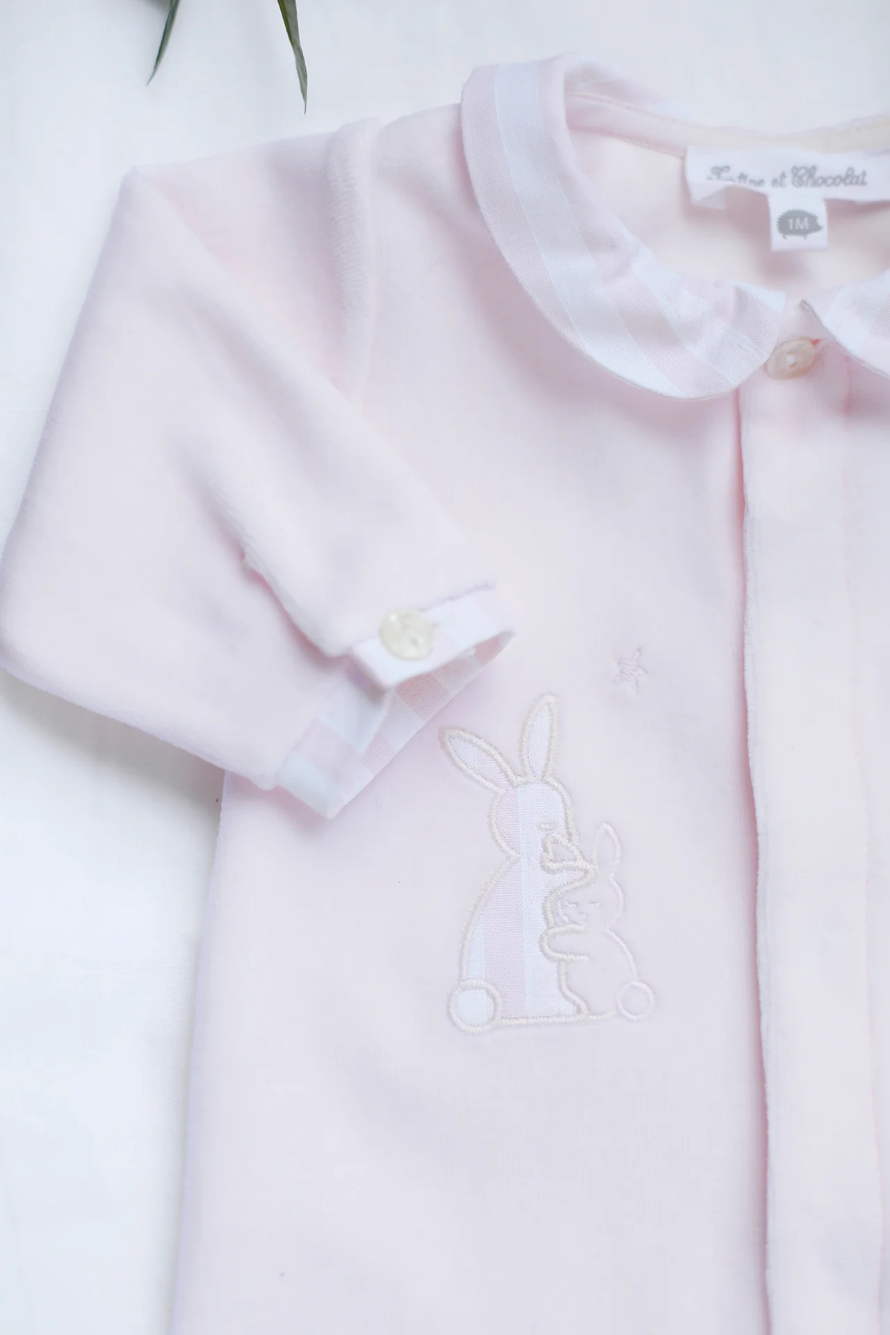 Pyjama - Rose pâle velours lapin - Image 5
