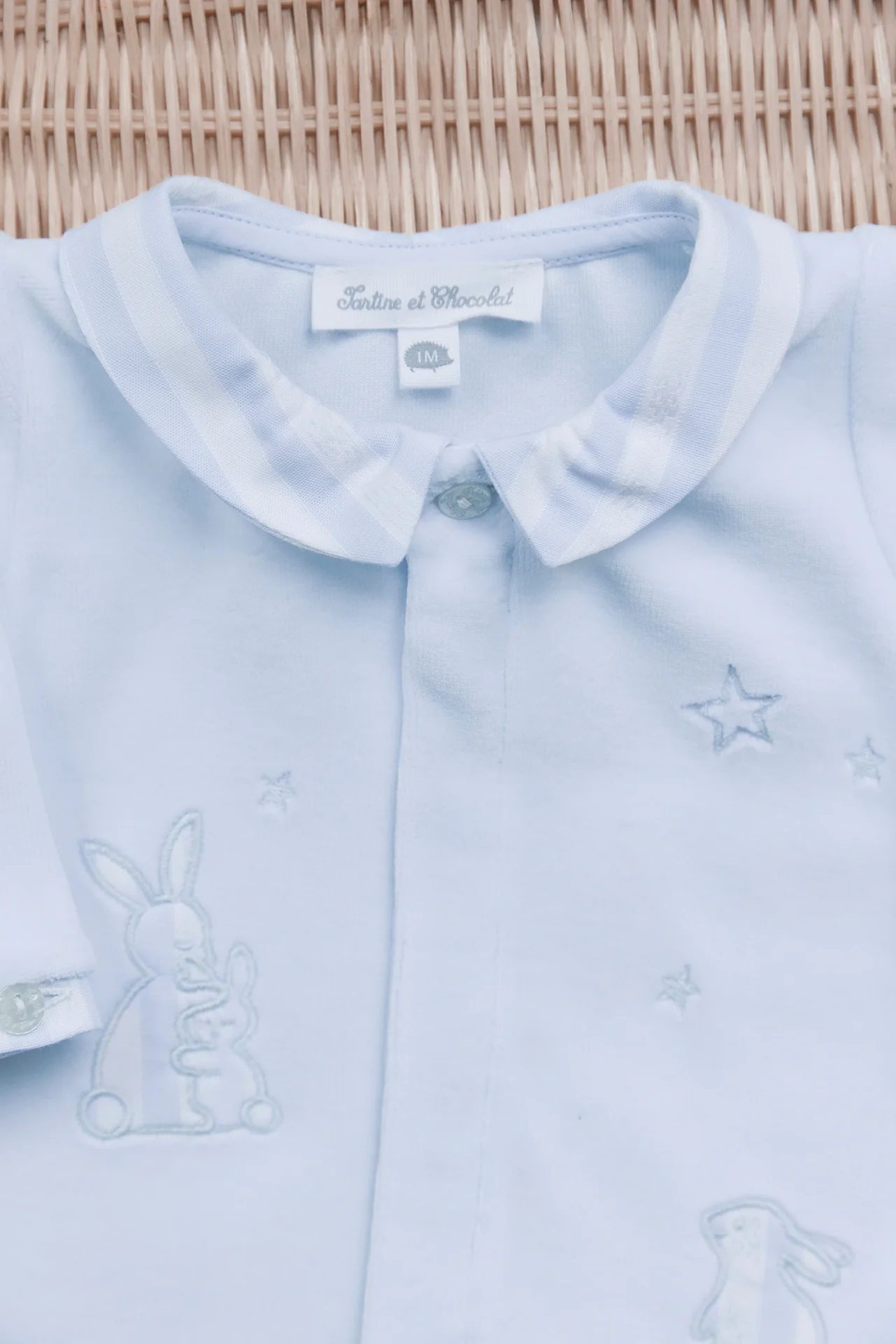 Pyjama - Bleu ciel velours lapin - Image 3