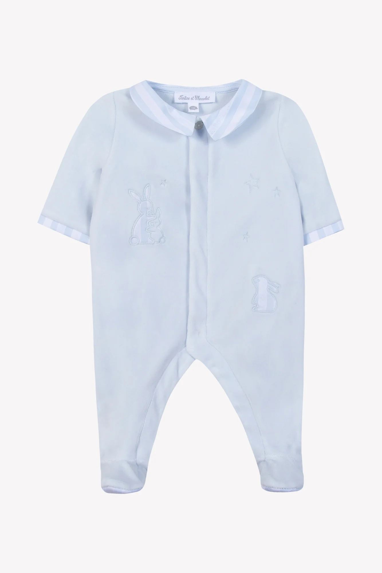 Pyjama - Bleu ciel velours lapin - Image 5