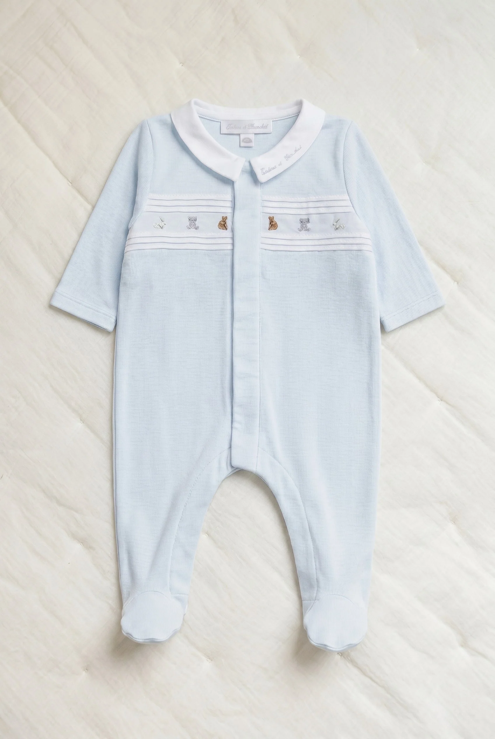 Pyjama - Blanc coton motif animal
