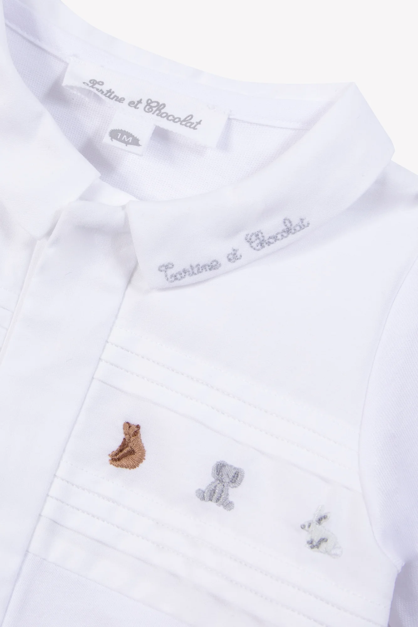 Pyjama - Blanc coton motif animal - Image 6
