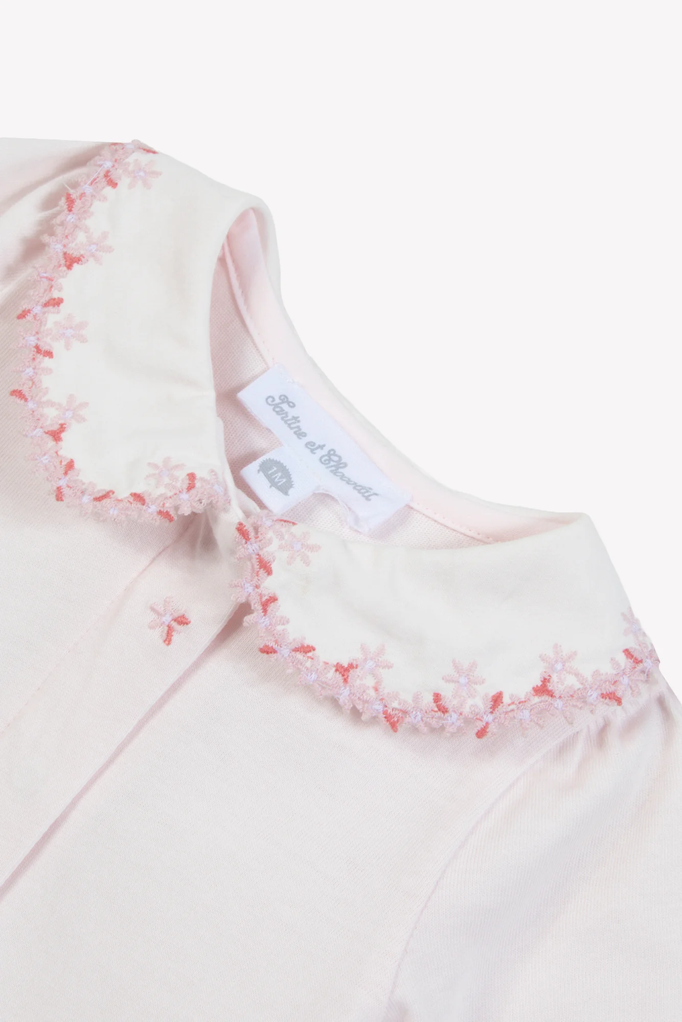 Pyjama - Rose pâle coton broderie - Image 8