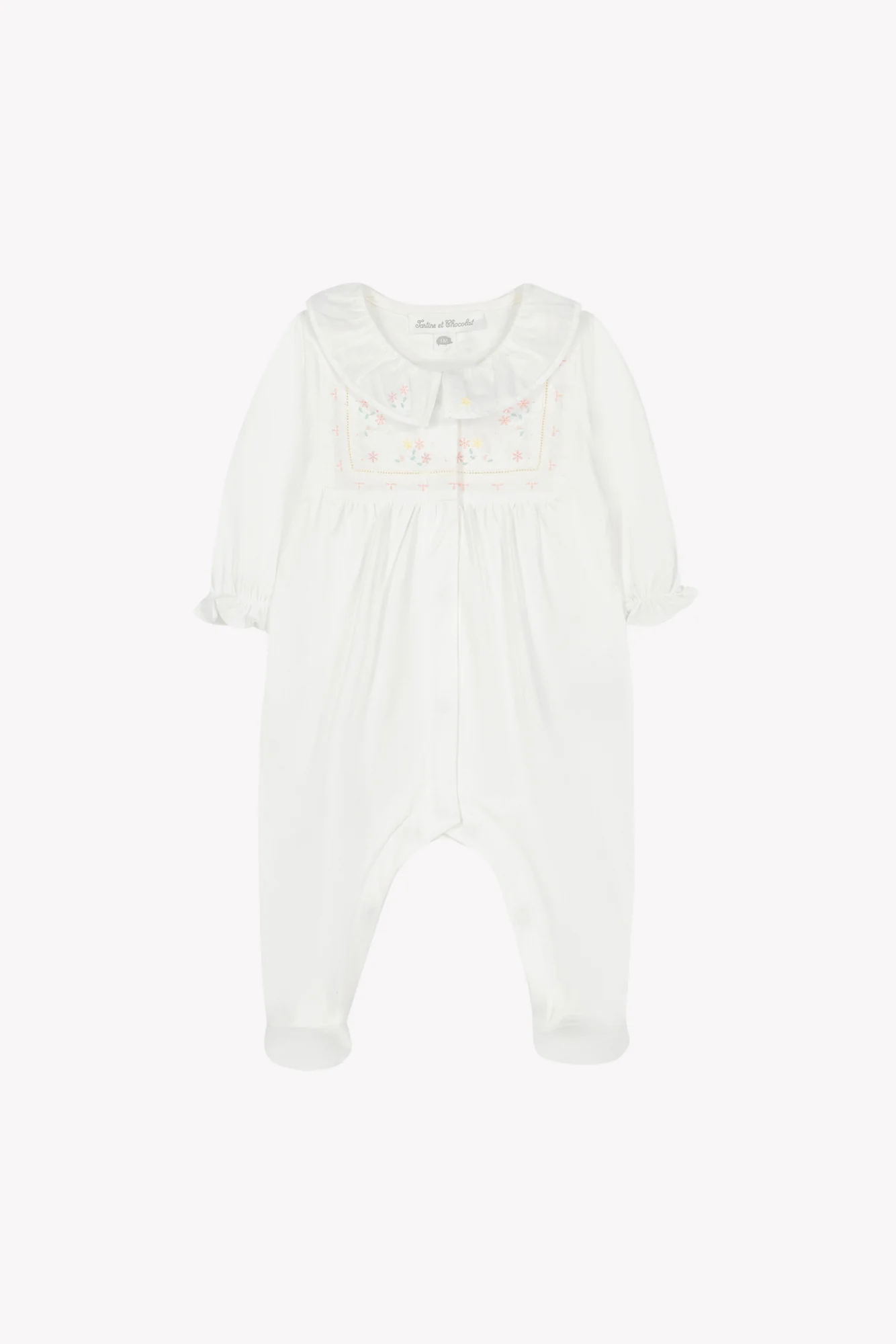 Pyjama - Ecru col coton volanté - Image 6