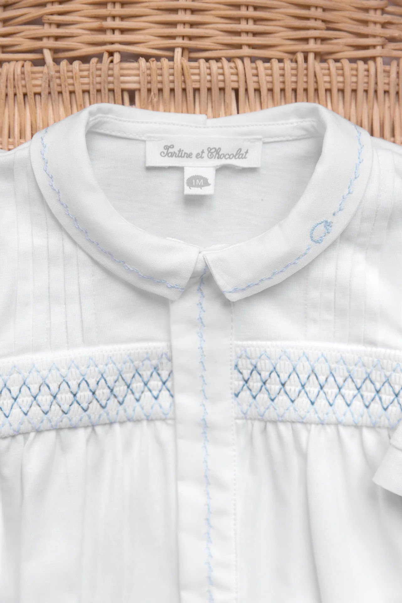 Pyjama - Blanc coton broderie - Image 2
