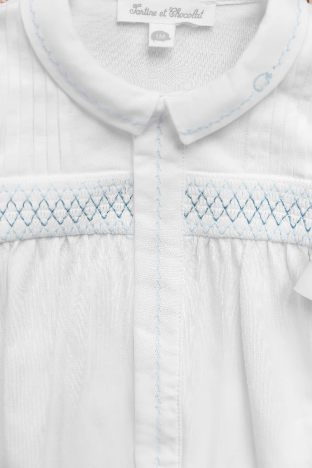 Pyjama - Blanc coton broderie - Image 3