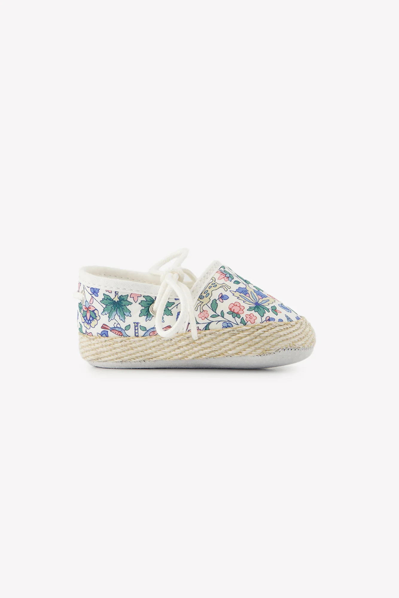 Chaussons Espadrille - Marine coton imprimé tissu liberty - Image 5