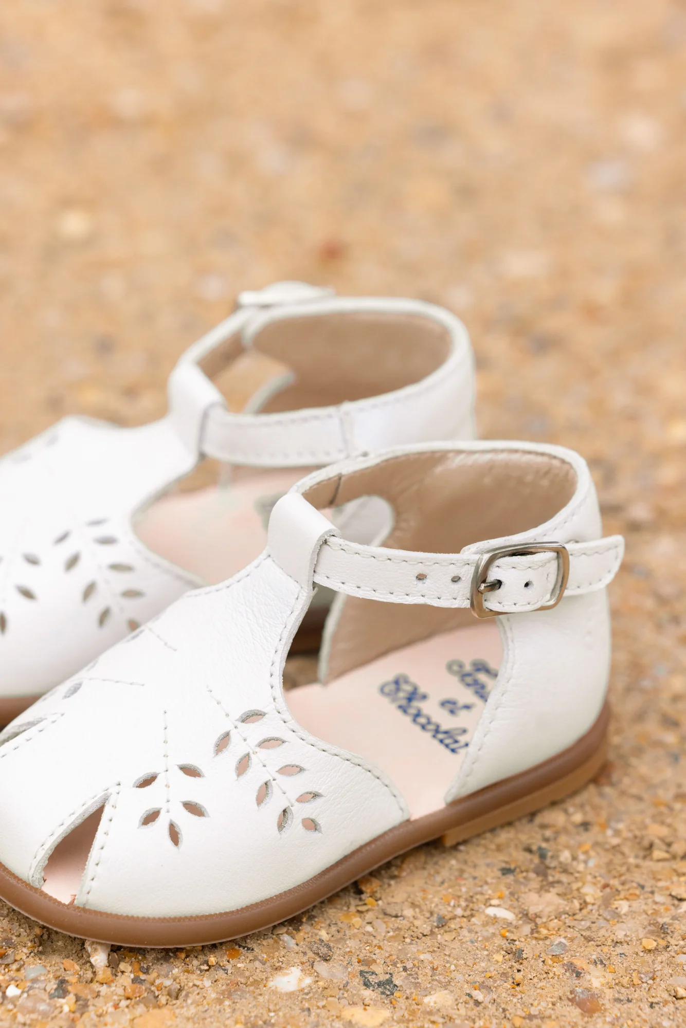 Sandales Premiers-Pas - Cuir Ecru - Image 2