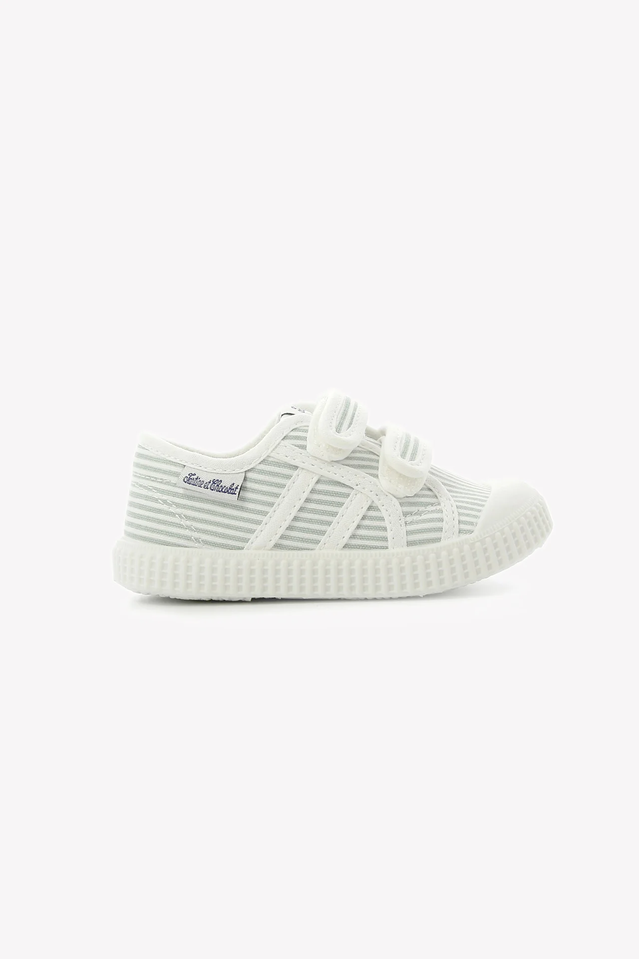 Baskets - Toile stripes sauge - Image 4