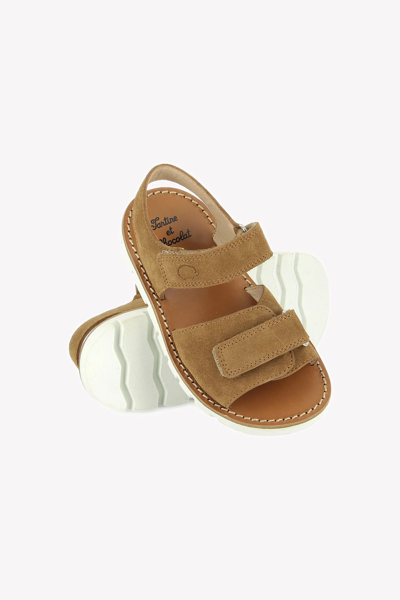 Sandales - Velours Camel - Image 5