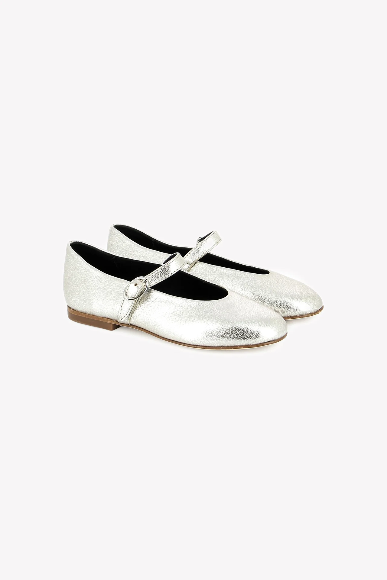 Ballerines - Cuir argent - Image 6