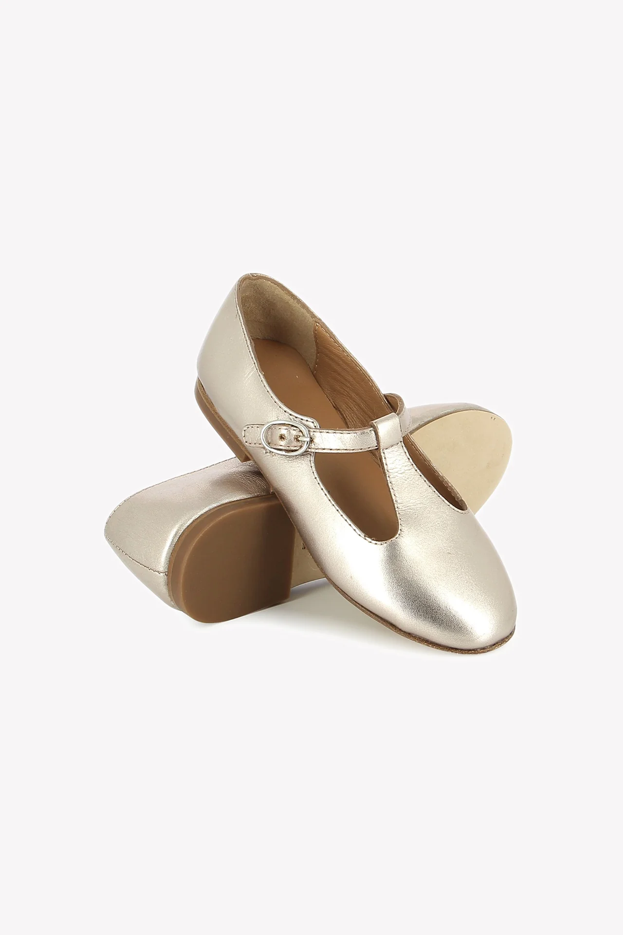 Ballerines Salomé - Cuir doré - Image 8