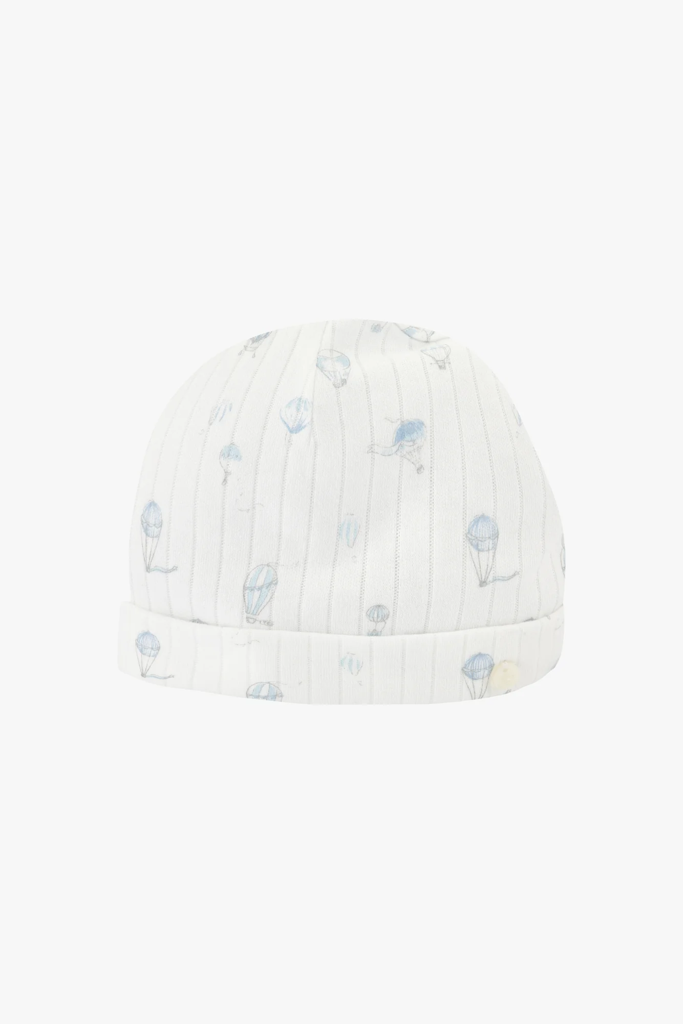 Bonnet - Ecru coton imprimé montgolfières - Image 3