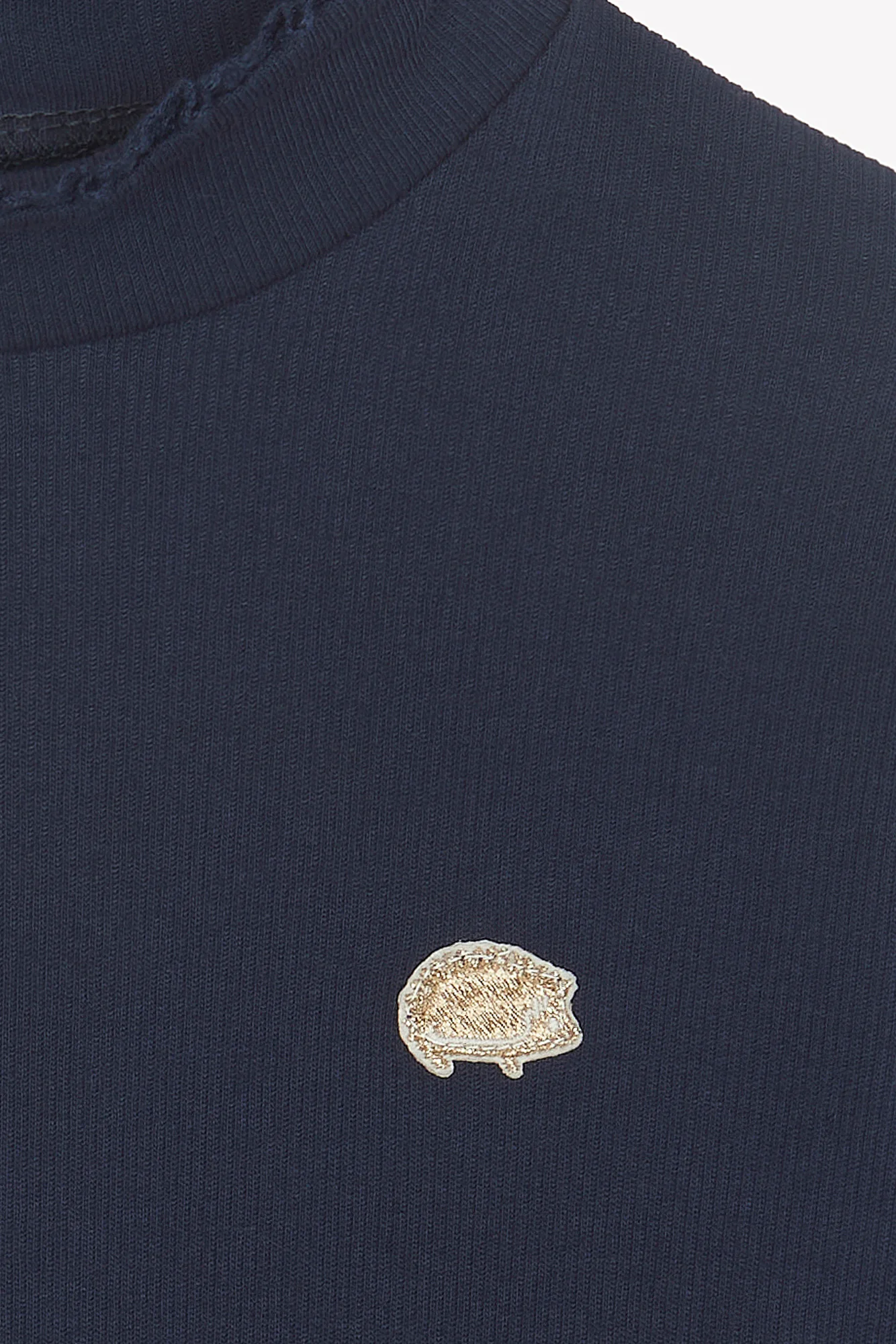 Sous pull - Marine coton col cheminé - Image 7