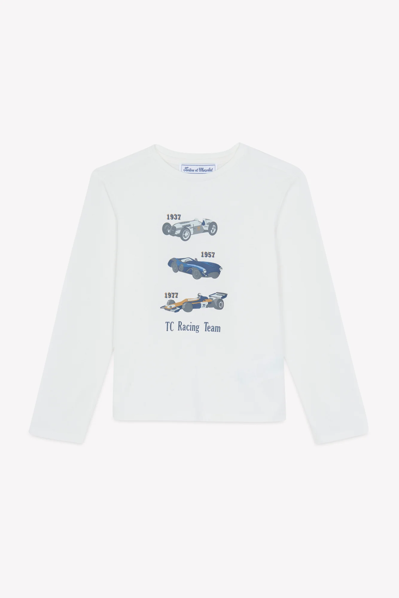 T-shirt - Moutarde coton imprimé - Image 3