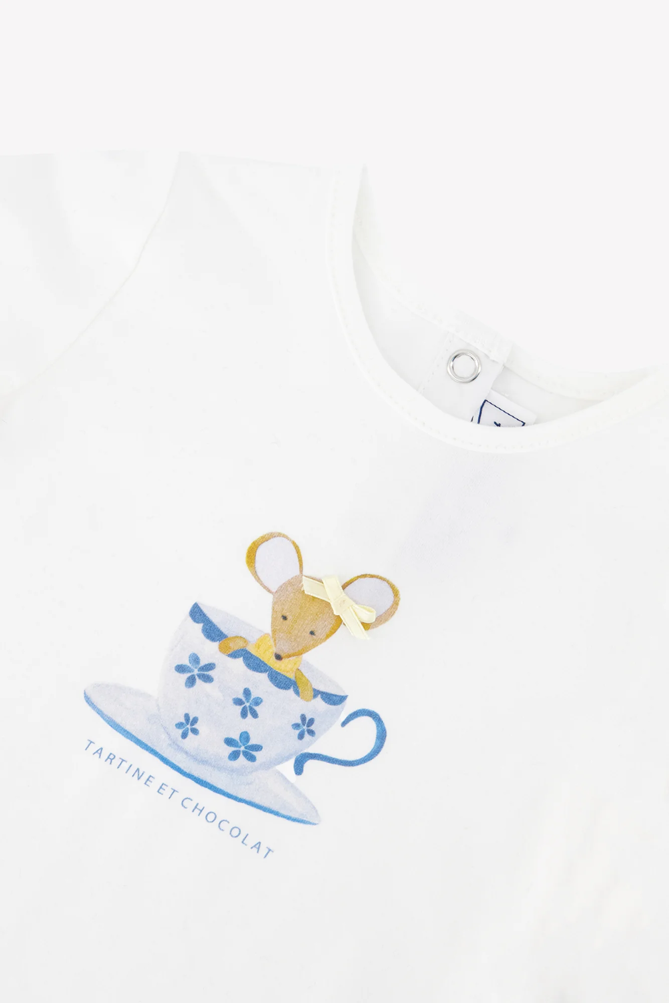 T-shirt - Ecru coton imprimé souris - Image 5