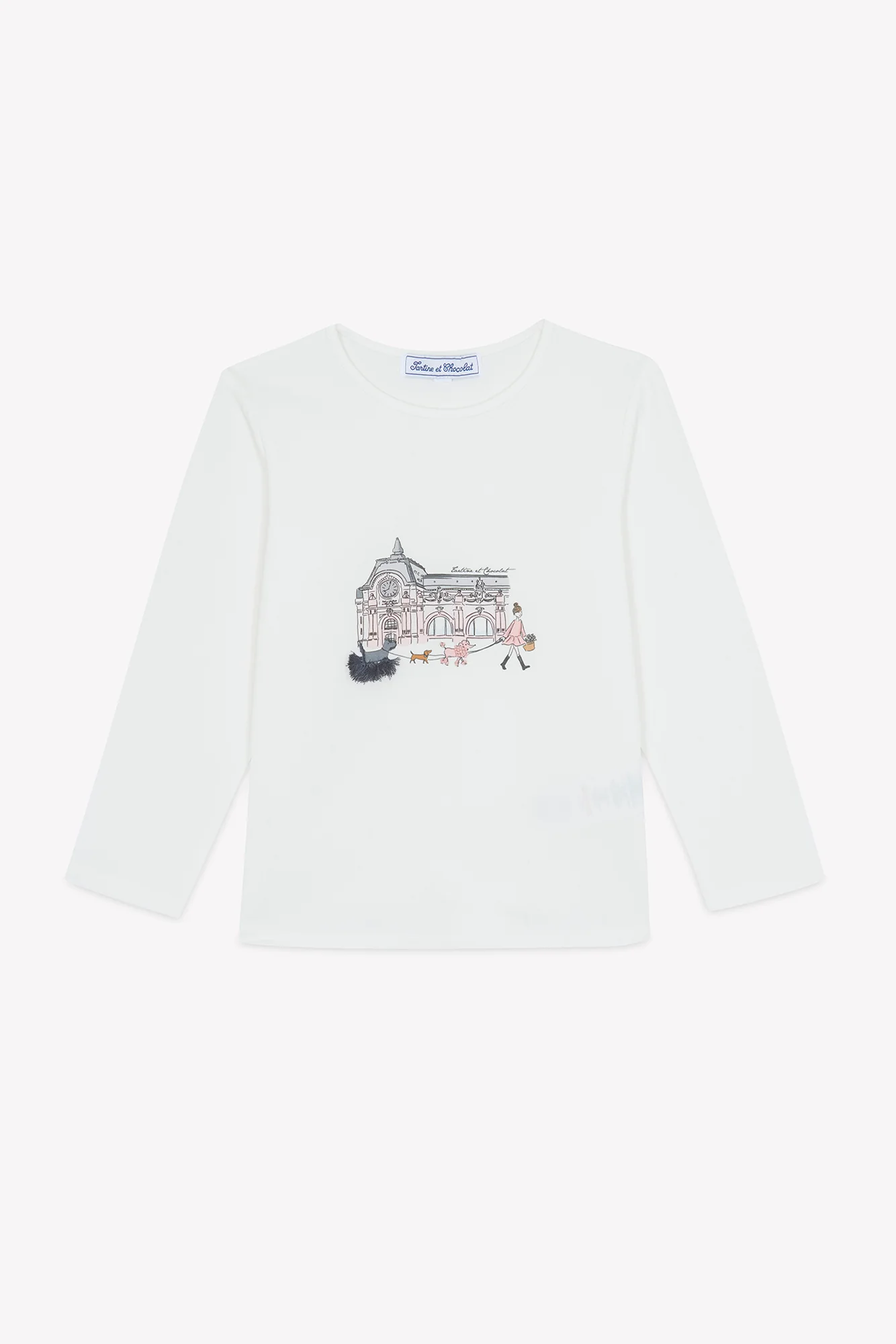 T-shirt - Blush coton col rond - Image 3
