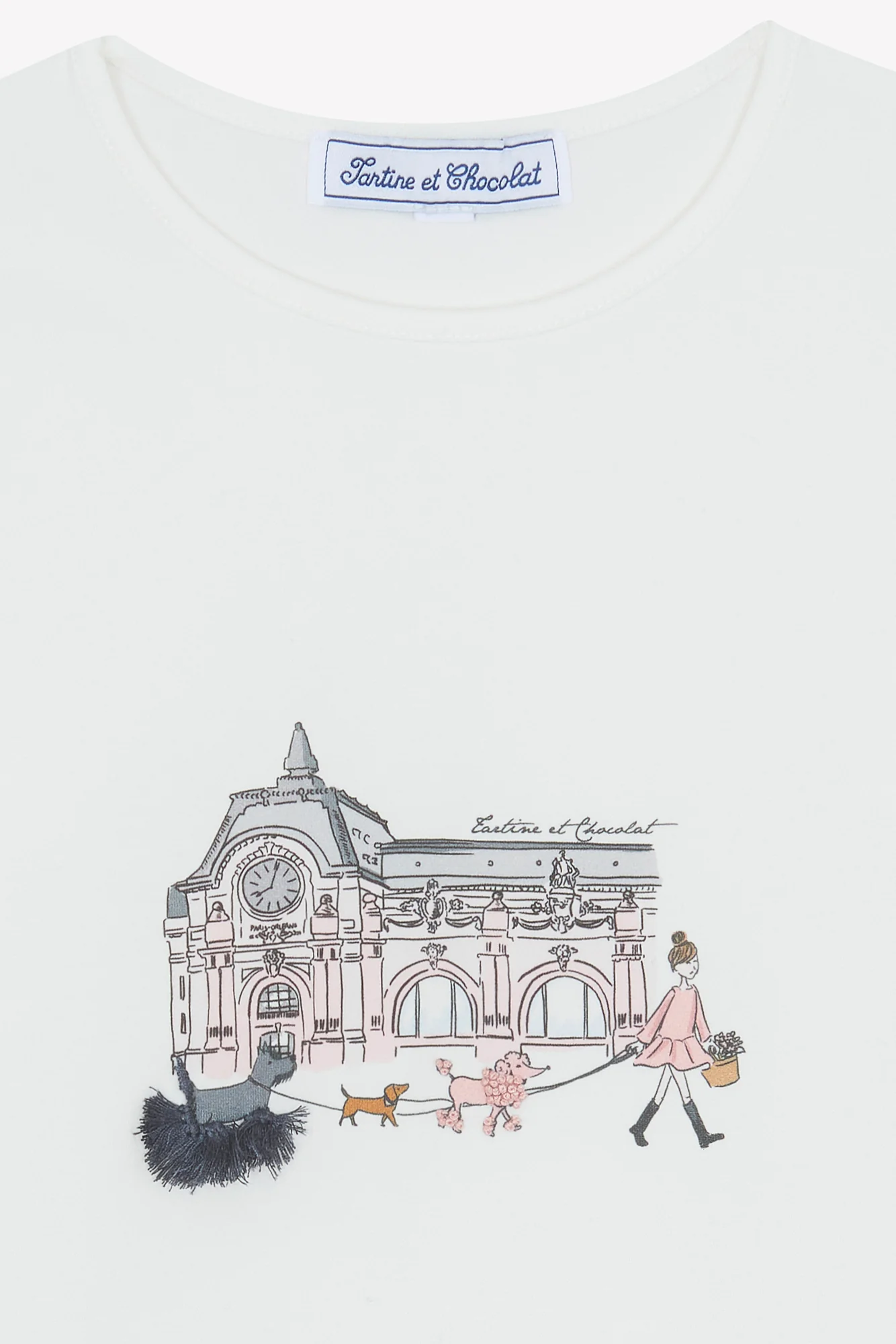 T-shirt - Blush coton col rond - Image 5