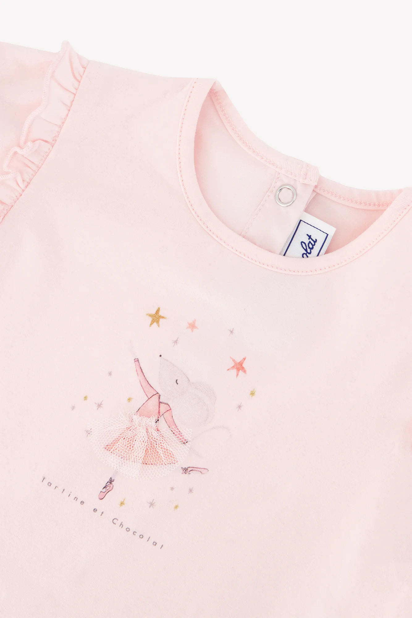 T-shirt - Rosée coton imprimé souris dansante - Image 3