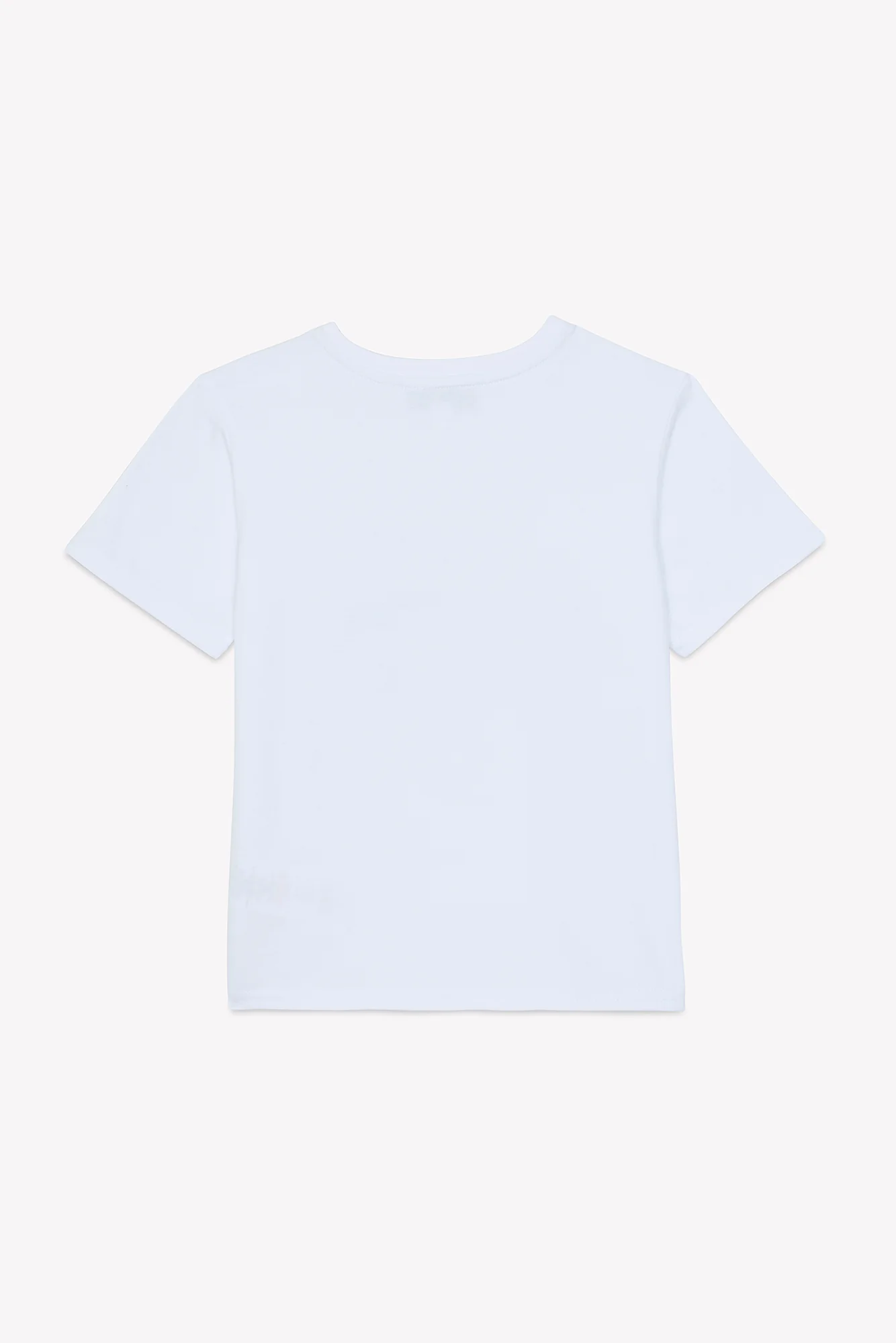 T-shirt - Blanc coton imprimé surf - Image 4