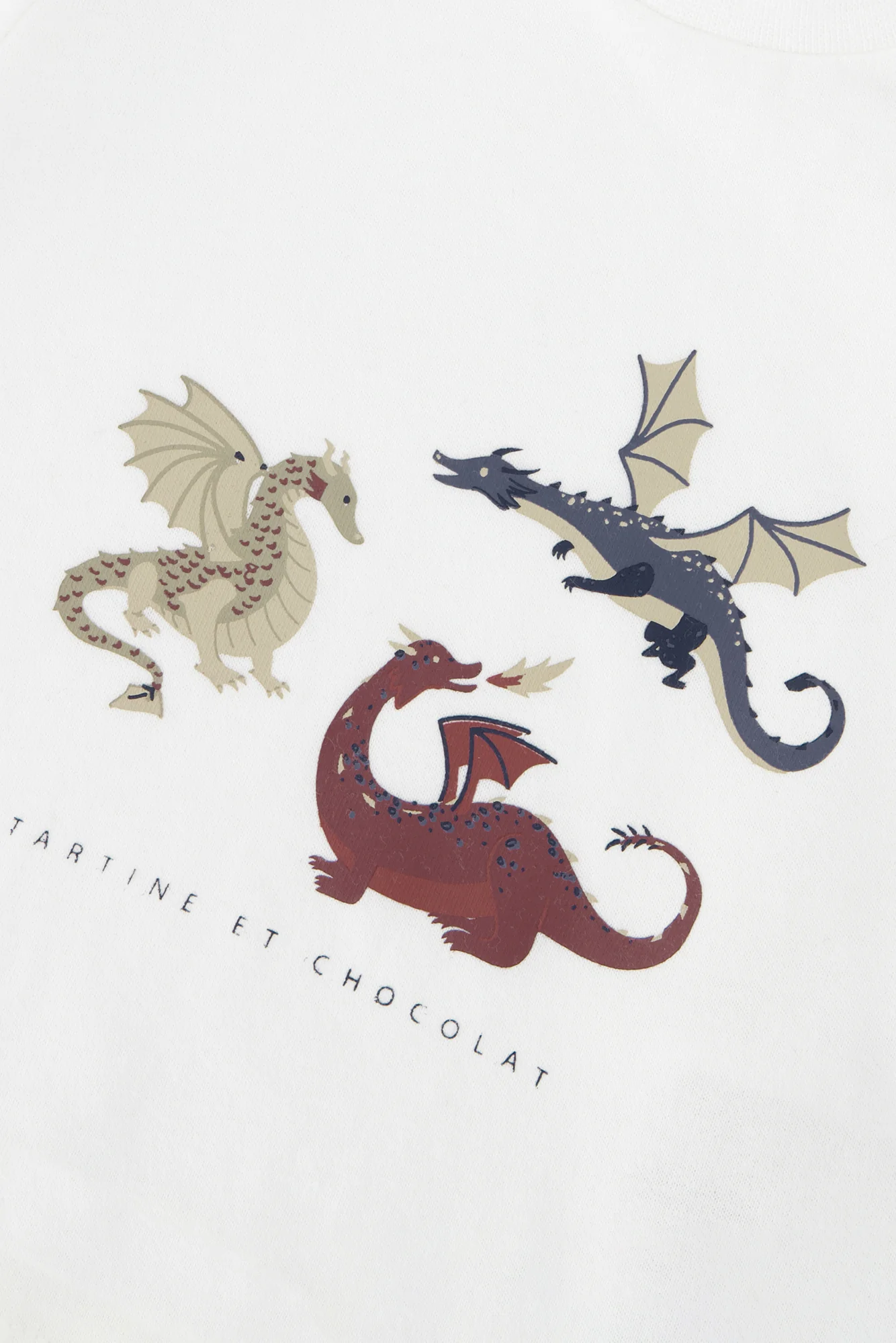 T-shirt - Bordeaux coton imprimé dinosaures - Image 3