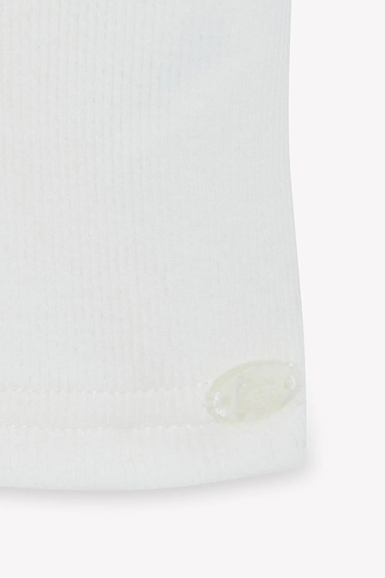 T-shirt - Ecru coton col festonné broderie anglaise - Image 3