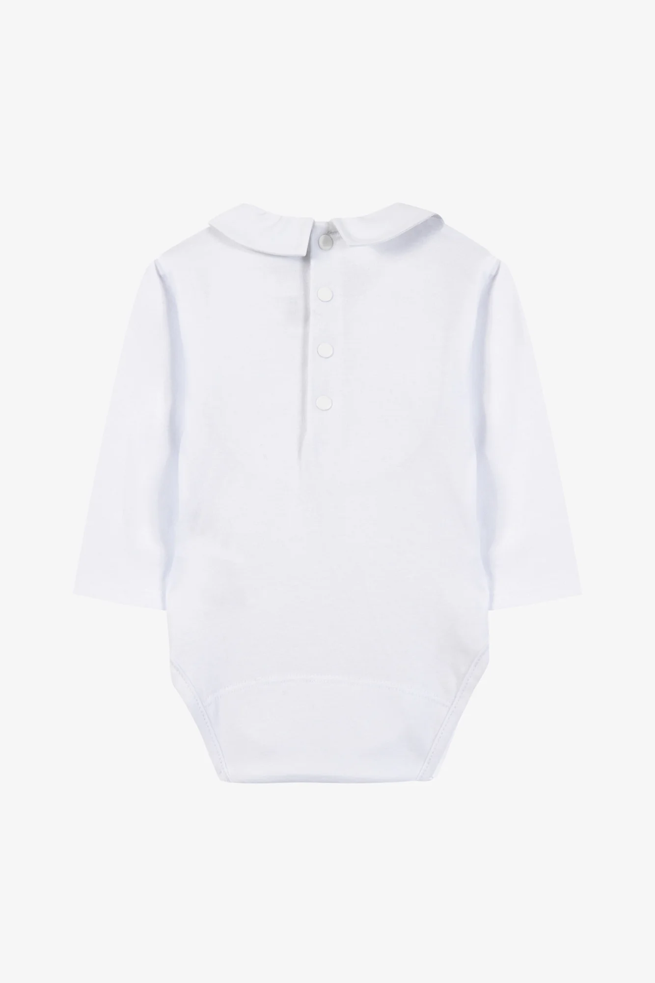 Body - Blanc coton col pointu plis religieux - Image 3
