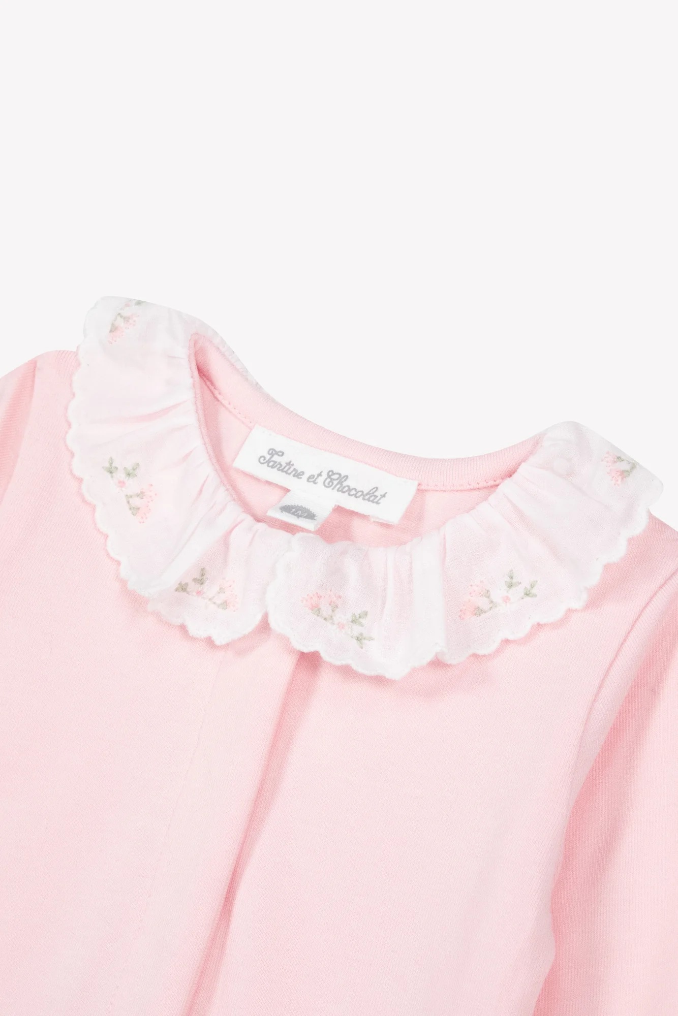 Body - Rosée coton col volanté fleuri - Image 3