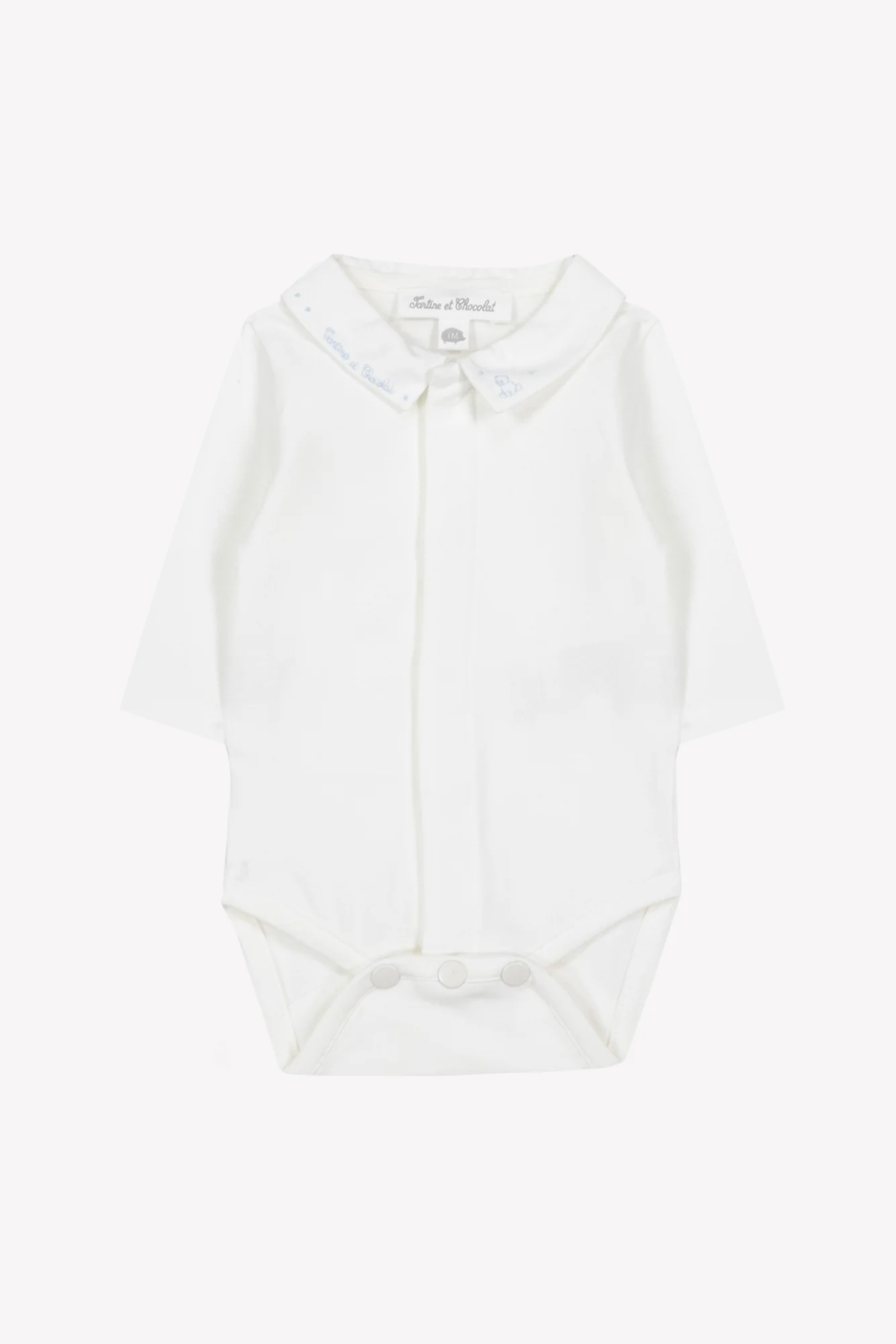 Body - Ecru coton col pointu