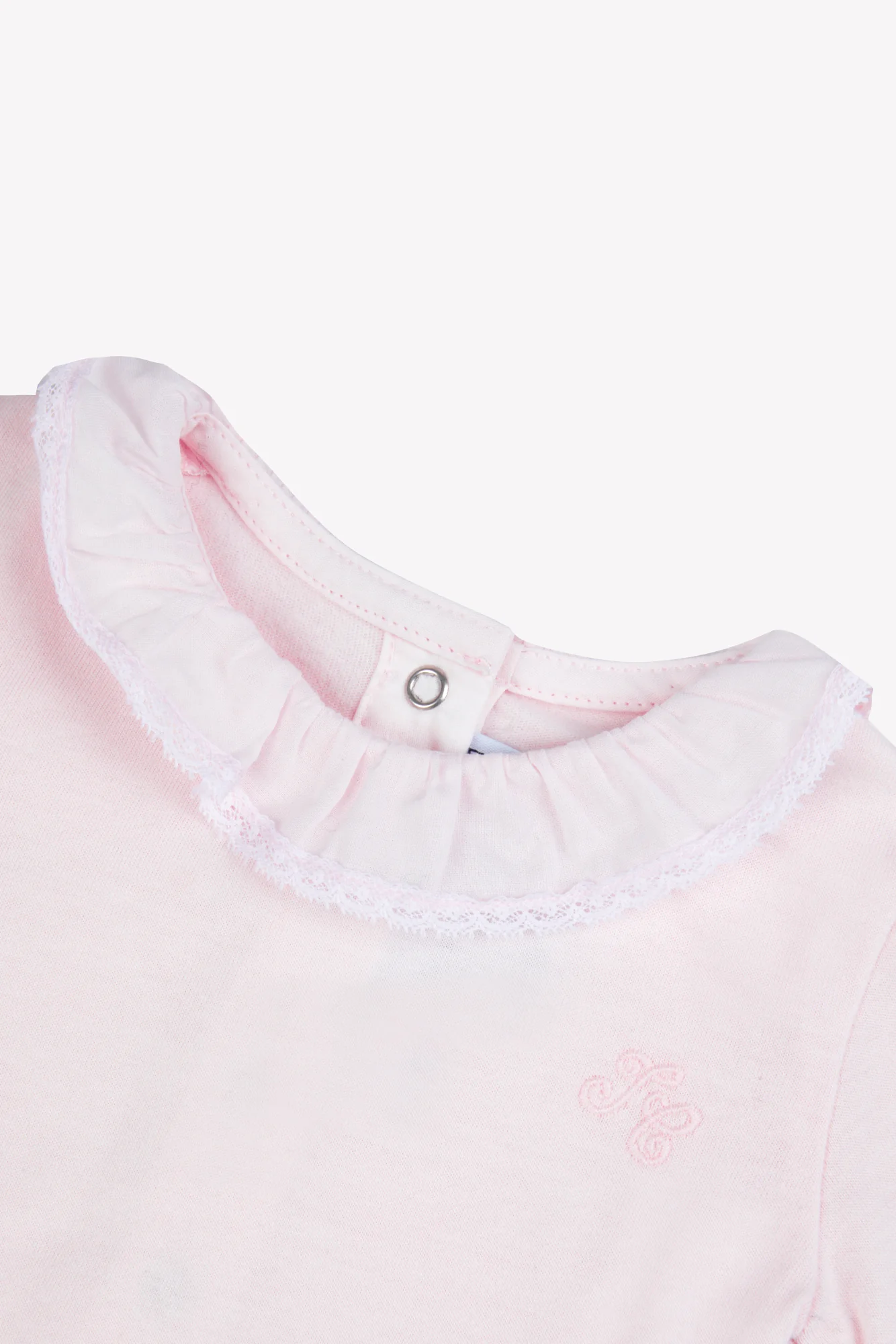 Body - Rosée coton col volanté dentelle fine - Image 4
