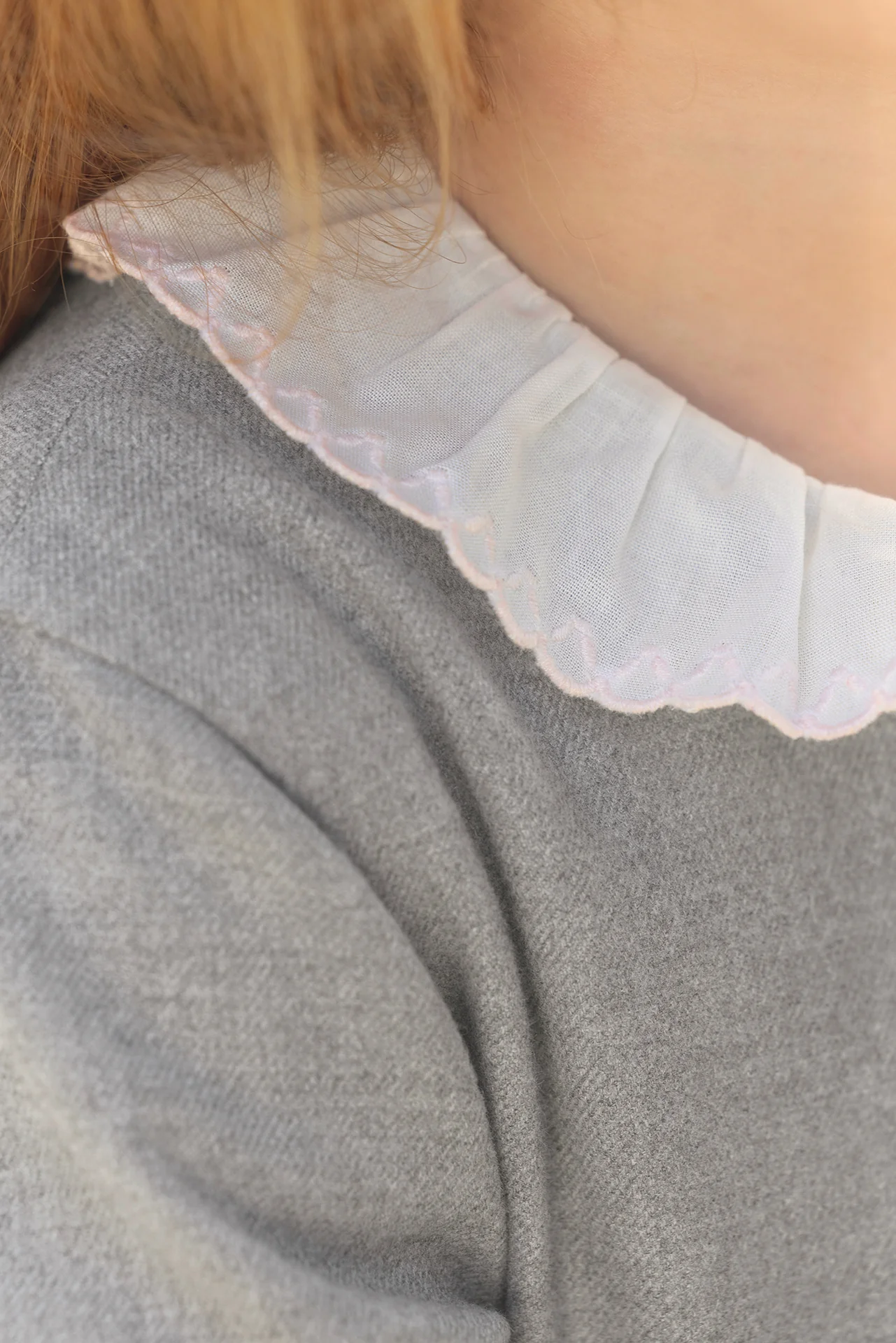 Body - Rosée coton col volanté broderie