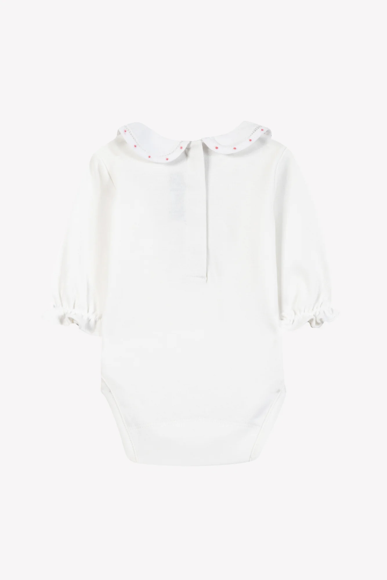 Body - Blush coton col Claudine festonné fleuri - Image 4