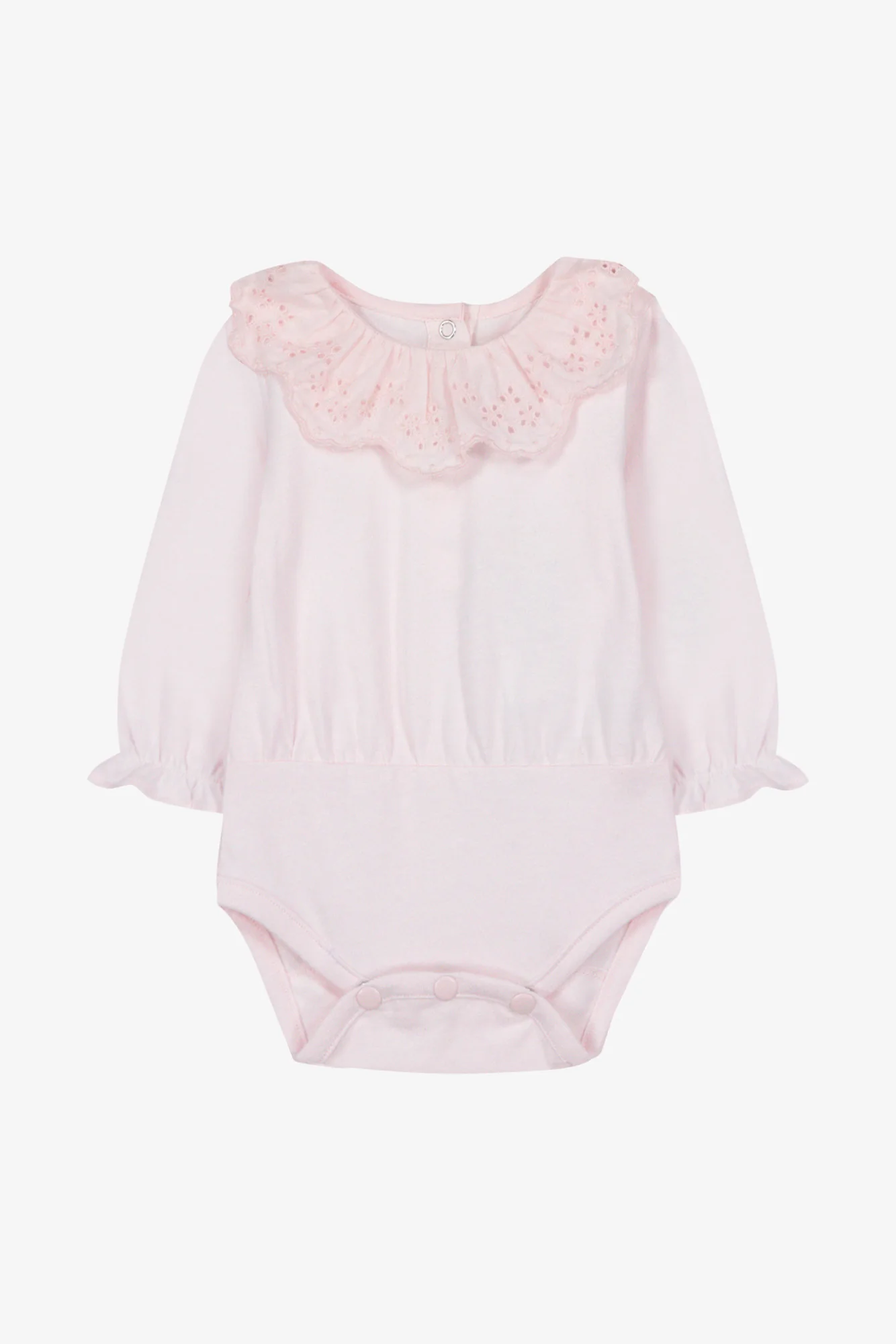 Body - Rosée coton col volanté broderie anglaise - Image 2