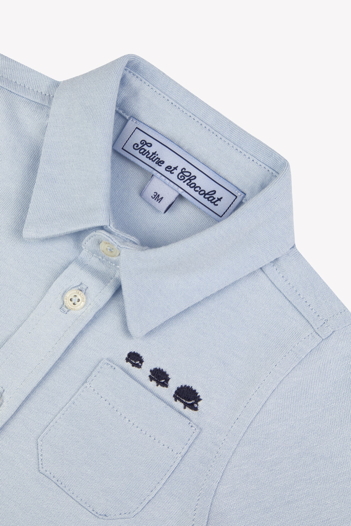 Chemise - Ciel coton col pointu broderie - Image 3