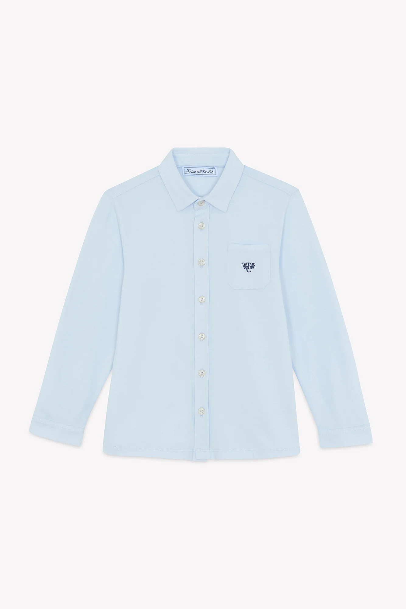 Chemise - Ciel coton col pointu broderie - Image 4