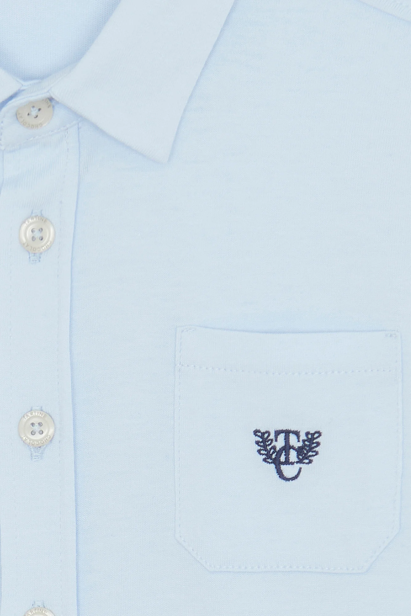 Chemise - Ciel coton col pointu broderie - Image 6